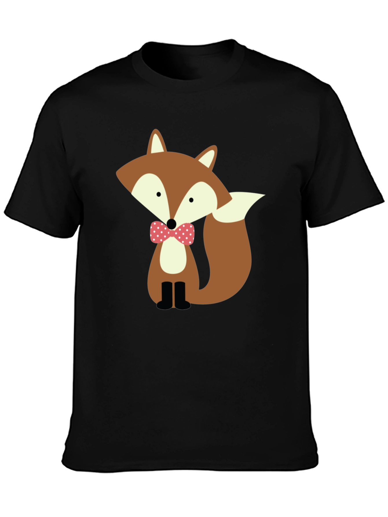 Fox Bowtie Graphic Tee - Stylish Casual Wear