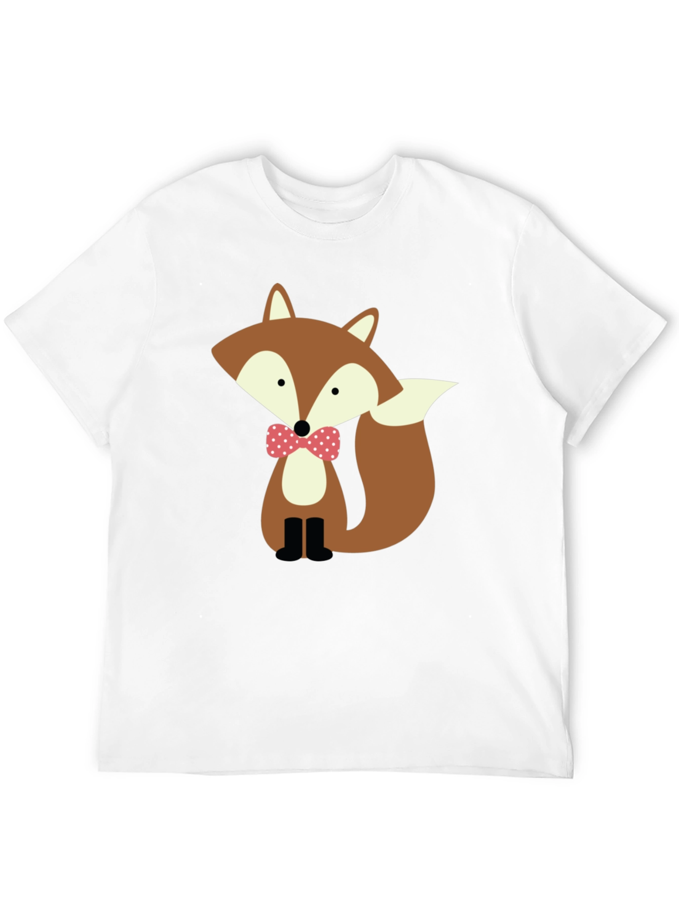 Fox Bowtie Graphic Tee - Stylish Casual Wear