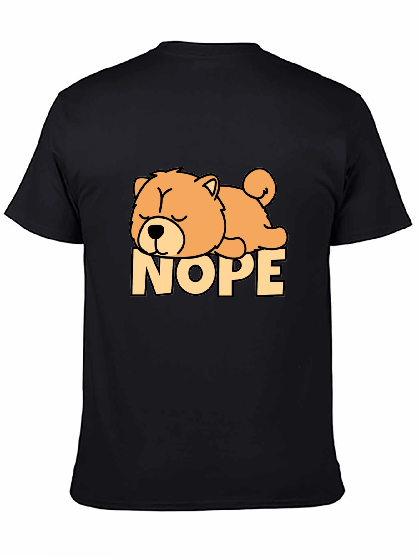 Nope Dog T-Shirt - Funny Sleepy Dog Tee