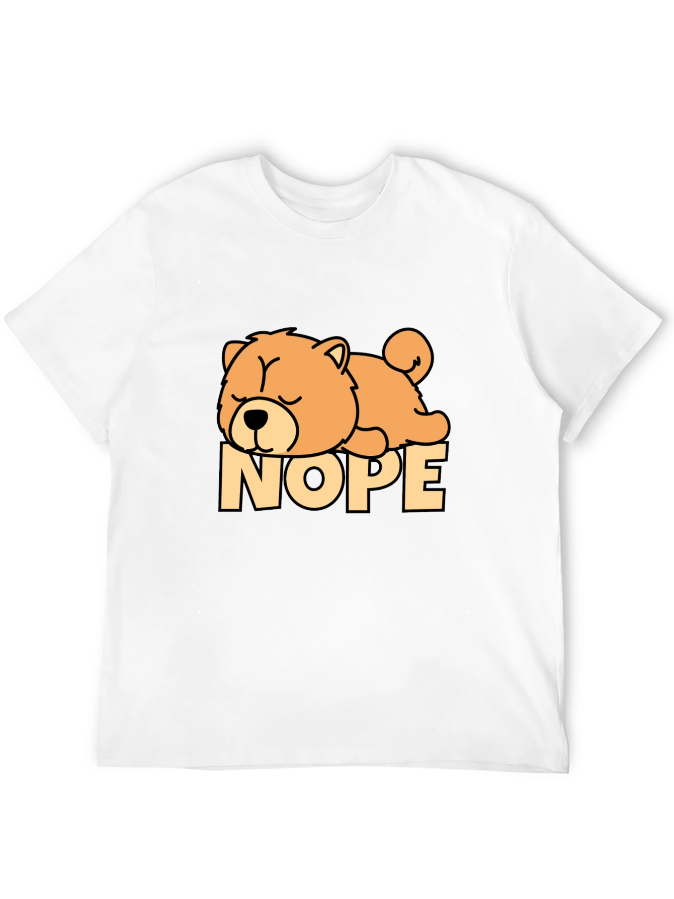 Nope Dog T-Shirt - Funny Sleepy Dog Tee