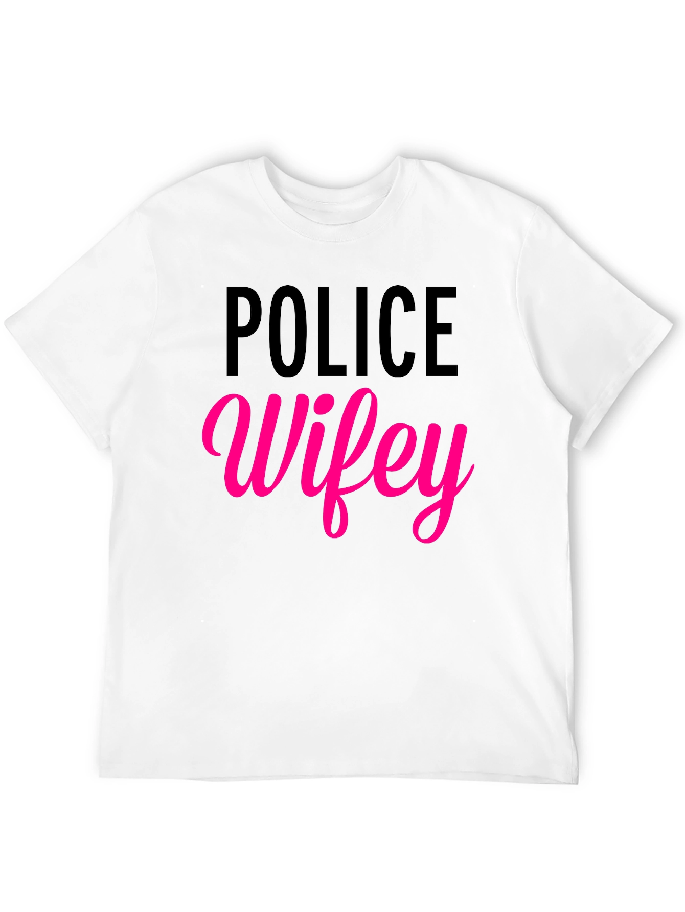 Police Wifey Graphic Tee - Black