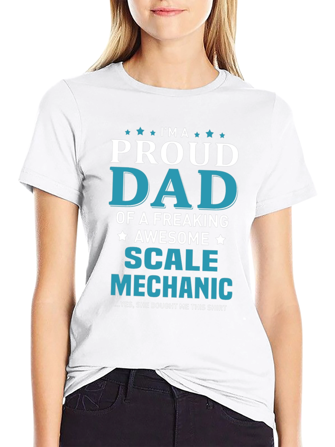 Proud Dad Scale Mechanic Graphic T-Shirt