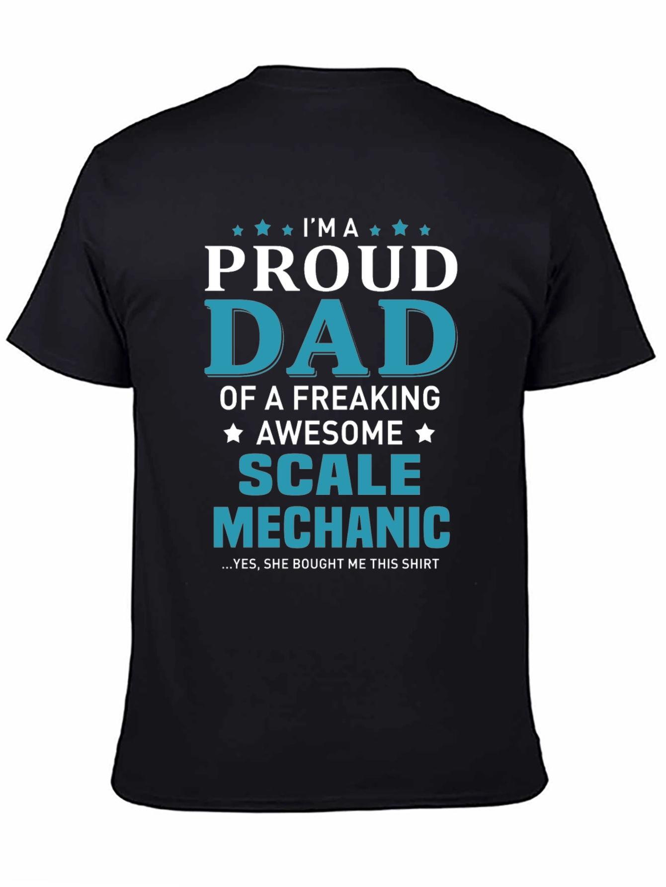 Proud Dad Scale Mechanic Graphic T-Shirt
