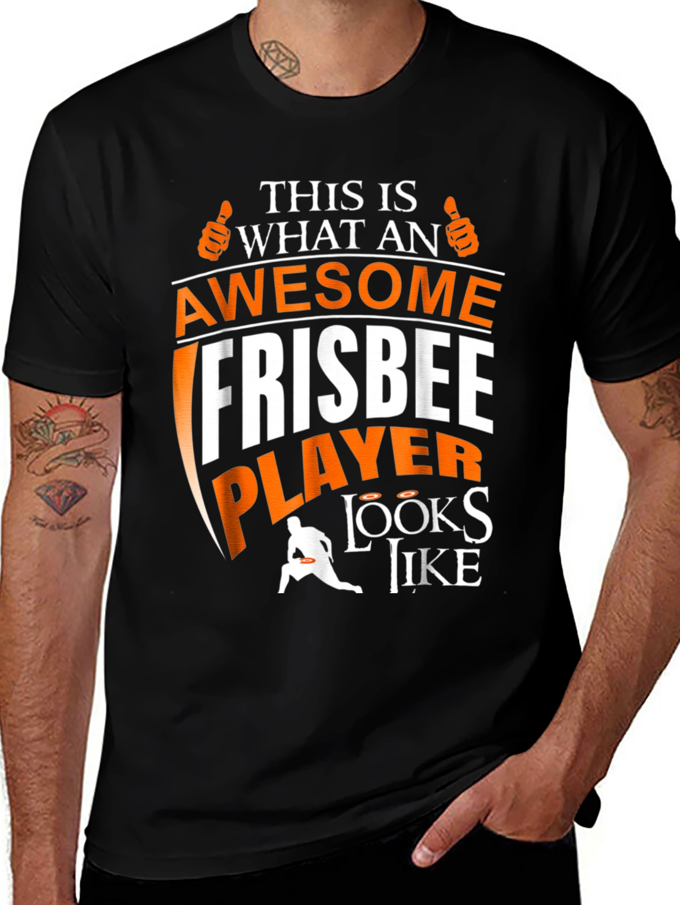 Awesome Frisbee Player Graphic Tee