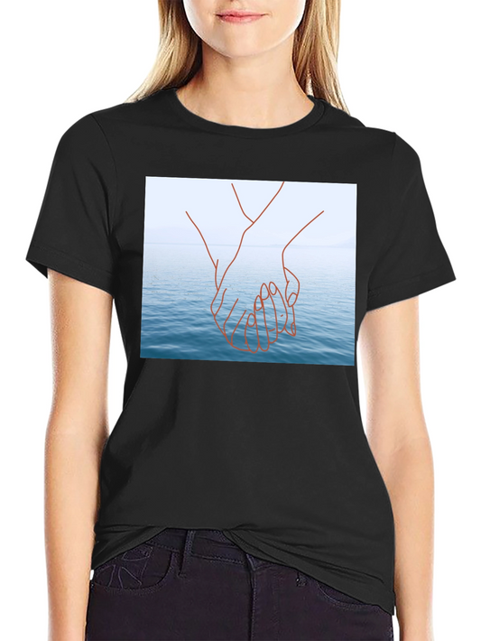 Ocean Love T-Shirt - Black Graphic Tee