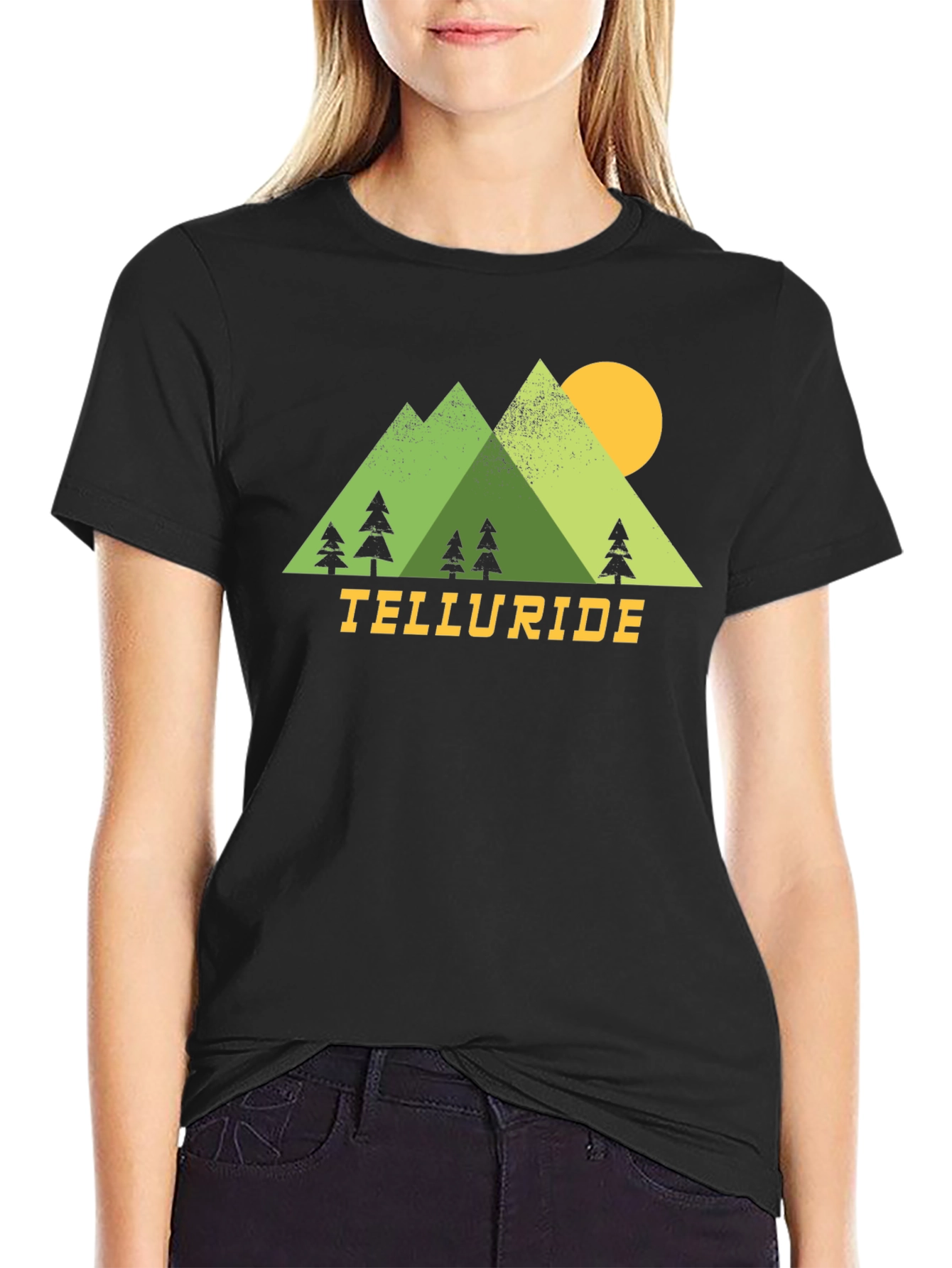 Telluride Mountain Graphic Tee - Black