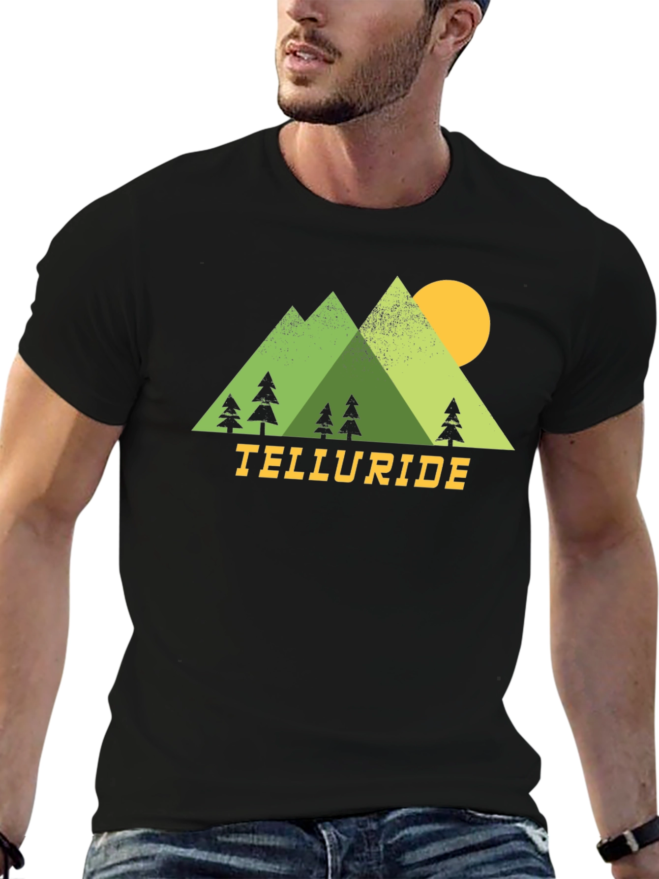 Telluride Mountain Graphic Tee - Black