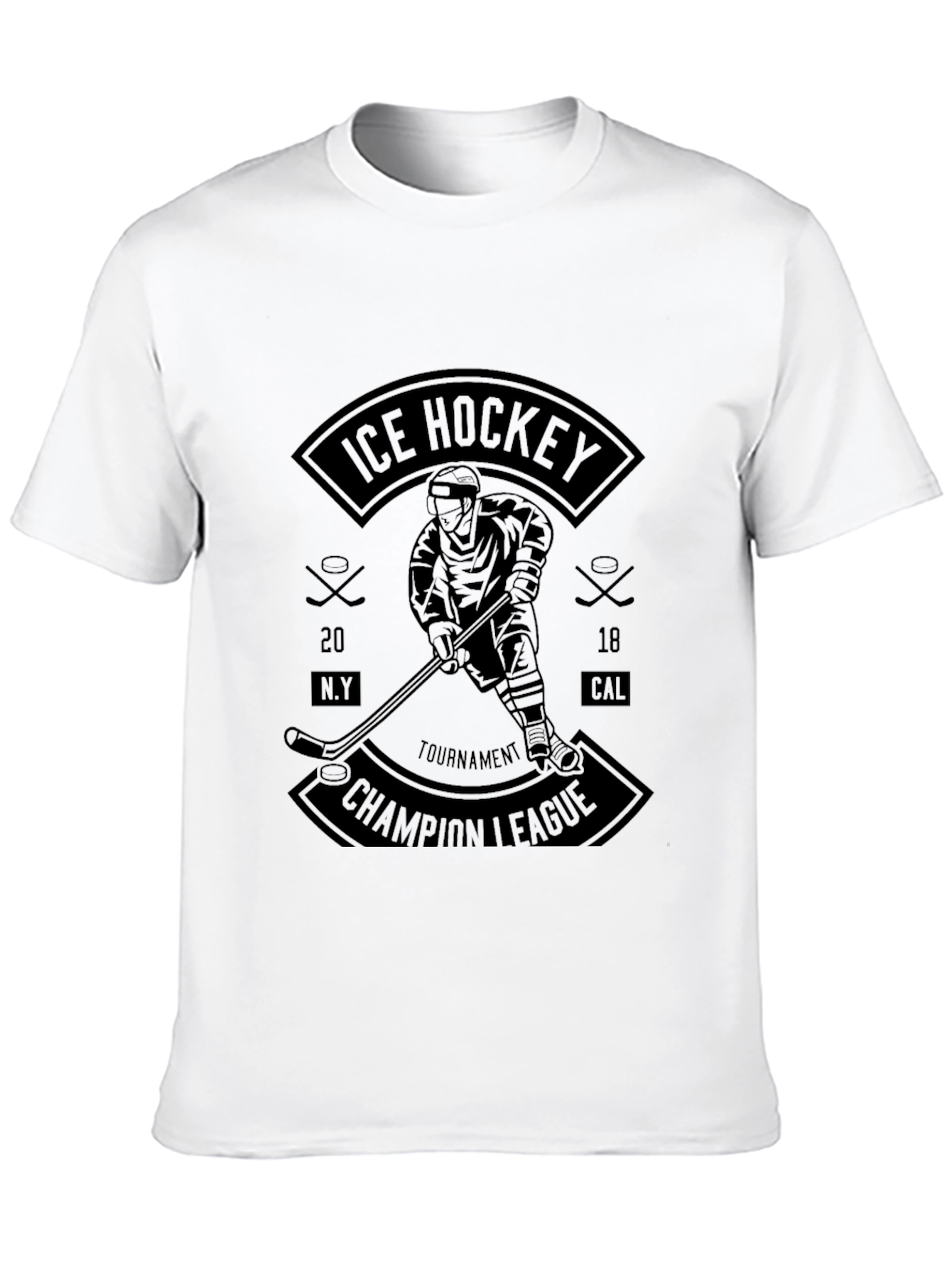 Ice Hockey Champion League Graphic Tee
