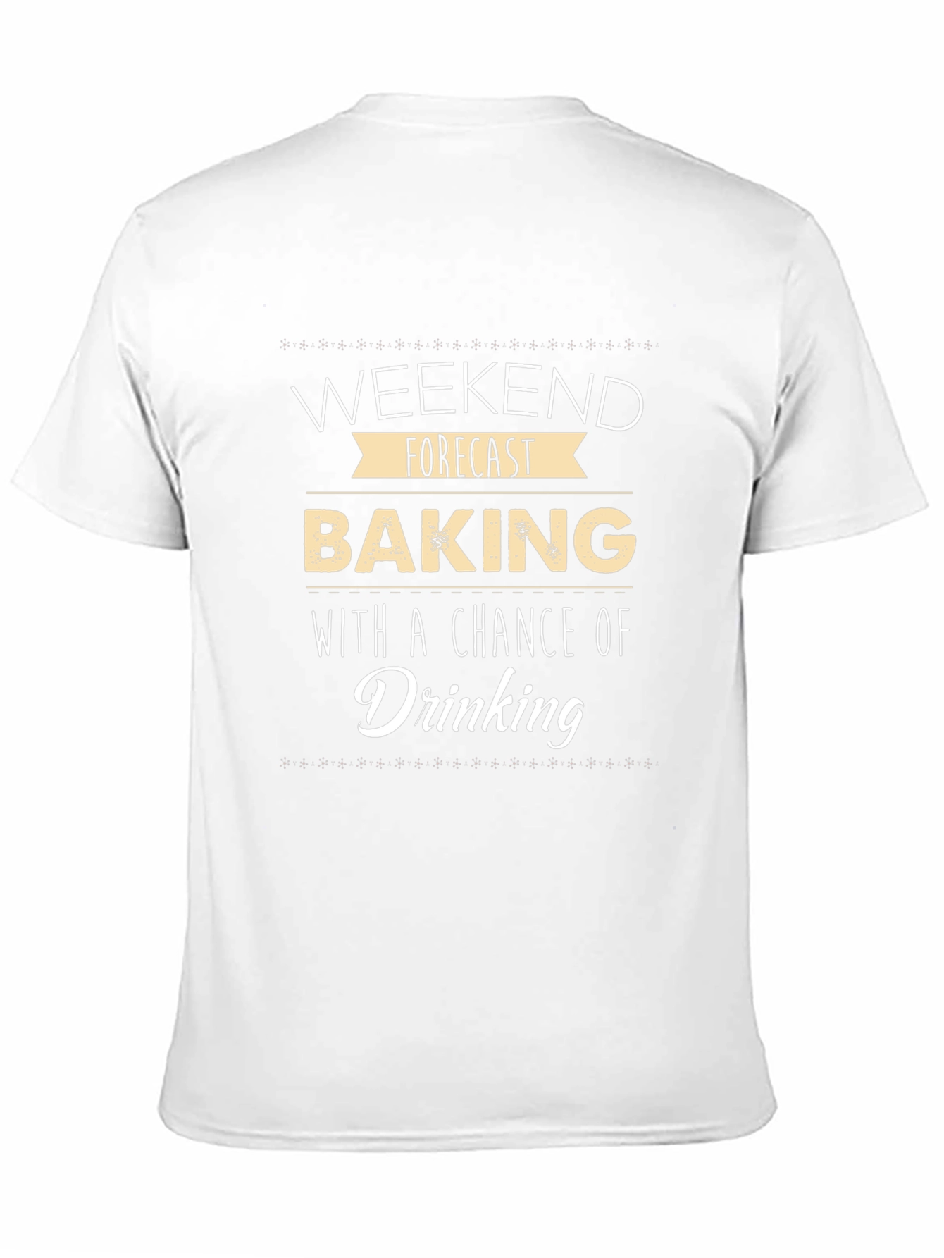Weekend Baking and Drinking Black T-Shirt