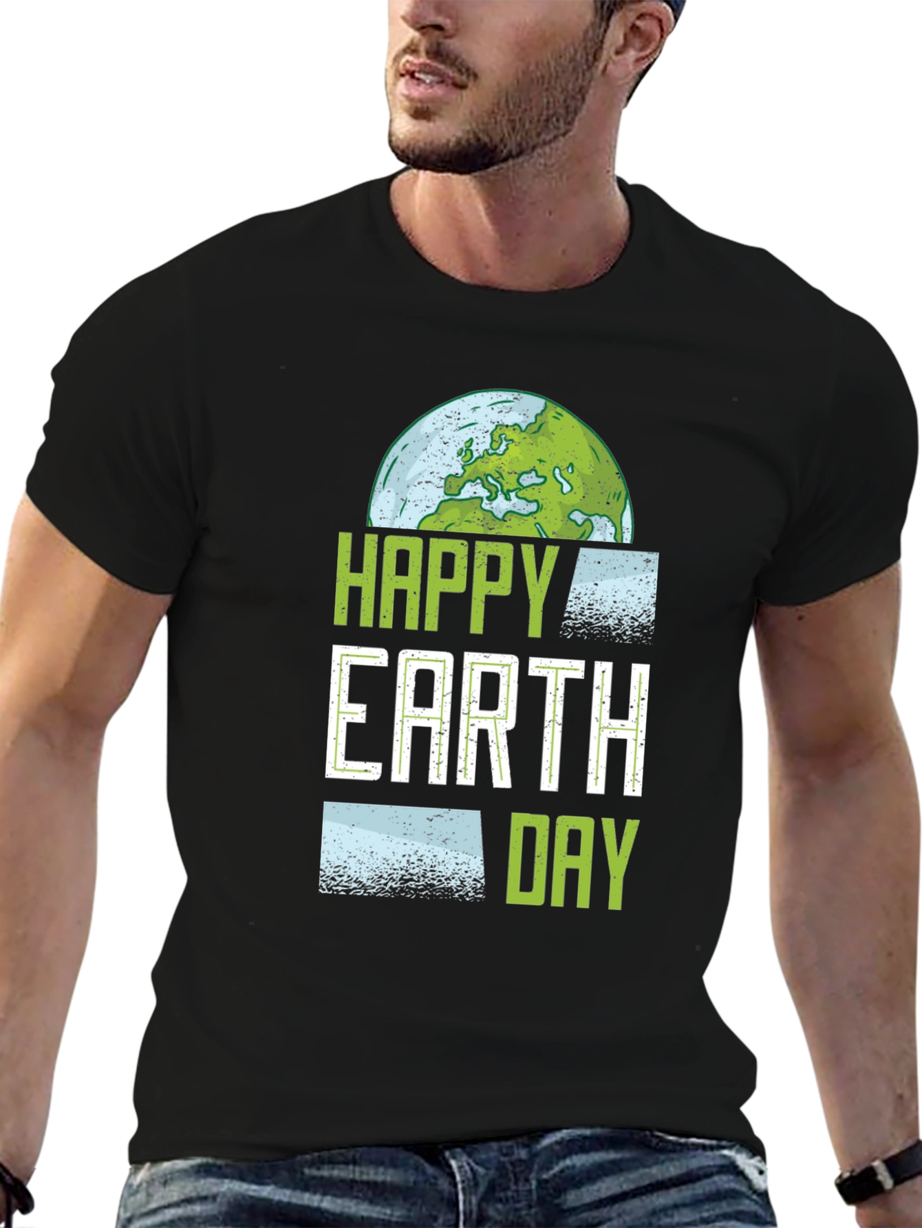 Happy Earth Day Graphic T-Shirt - Eco Friendly Design