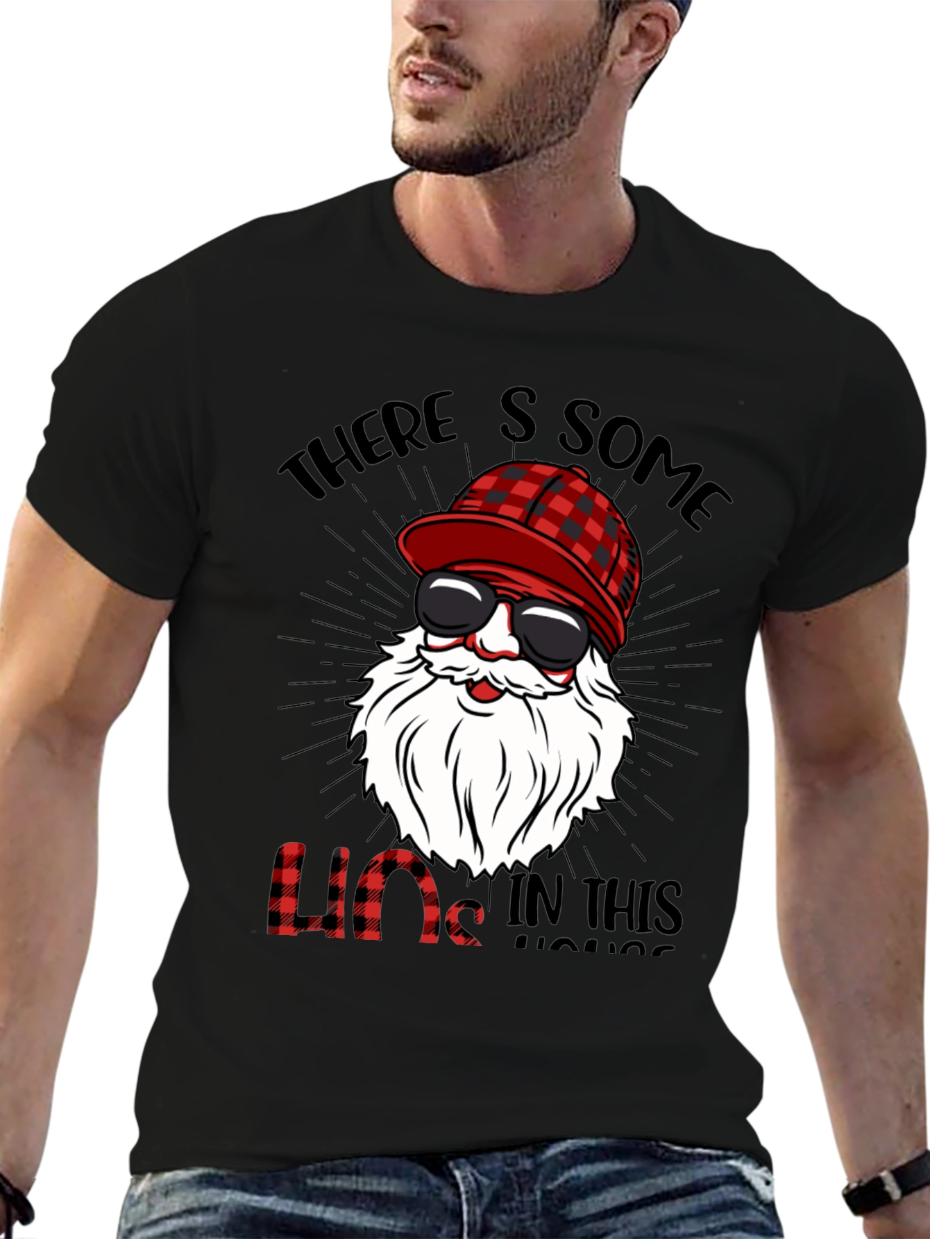 Funny Lumberjack Santa T-Shirt - Holiday Humor
