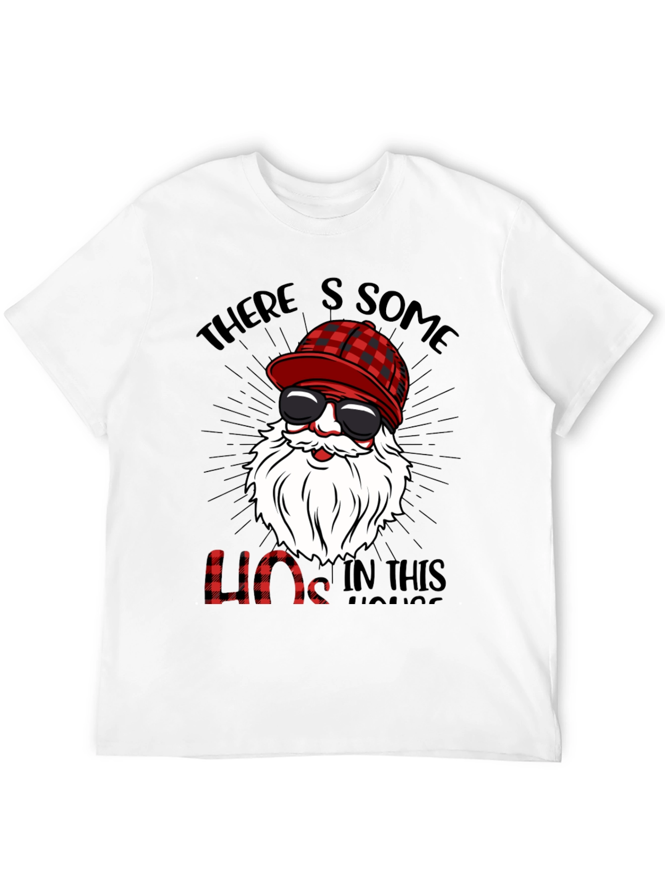 Funny Lumberjack Santa T-Shirt - Holiday Humor