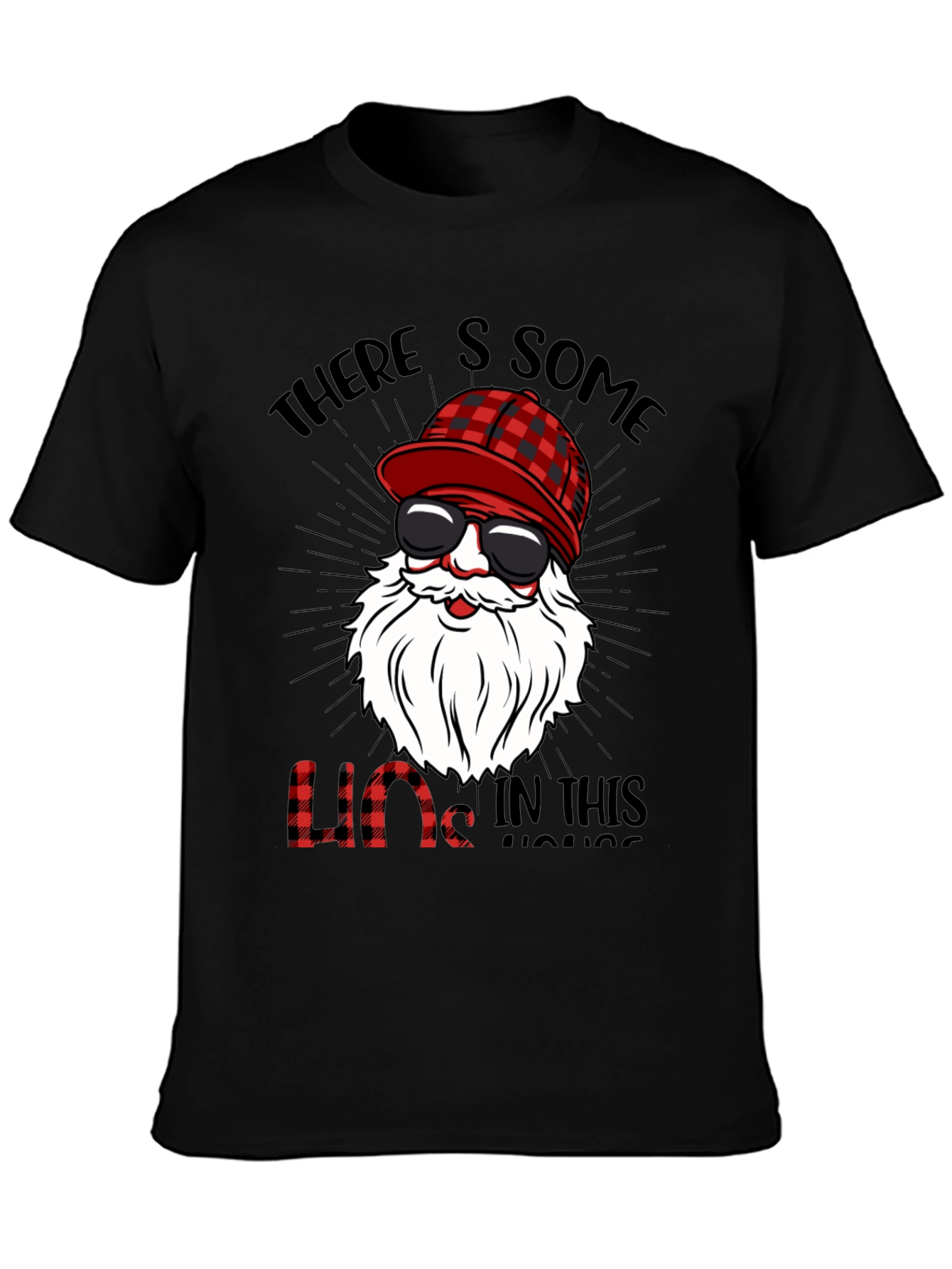 Funny Lumberjack Santa T-Shirt - Holiday Humor