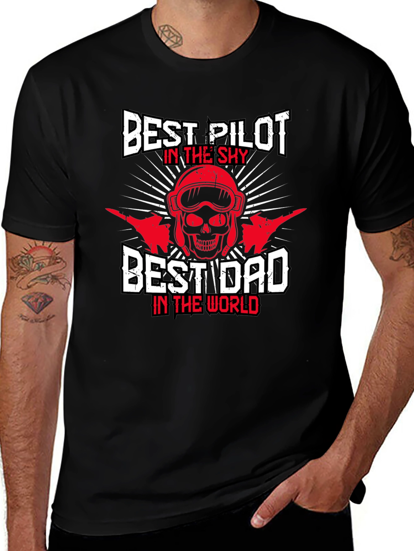 Best Pilot Dad T-Shirt - Sky Lover Gift