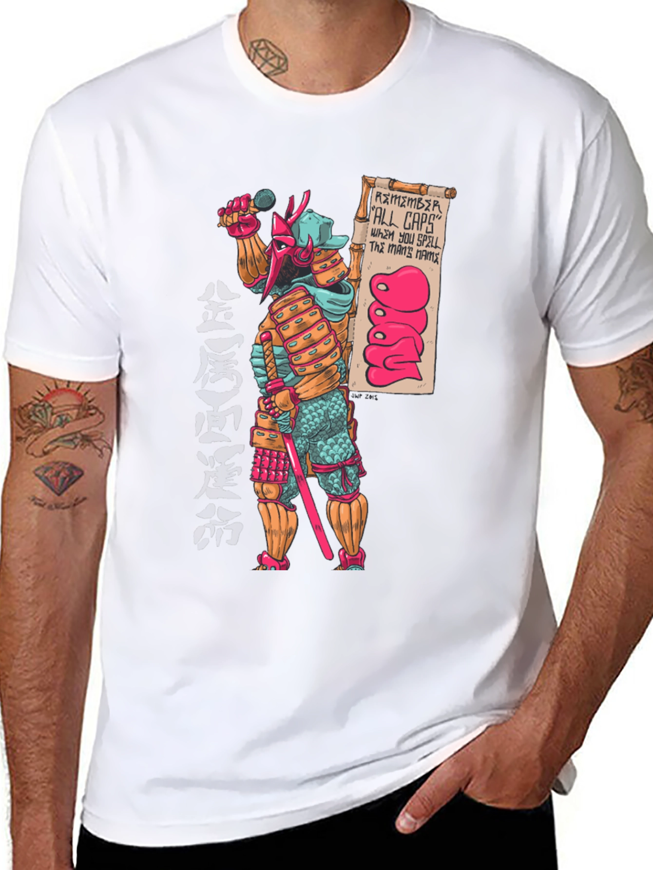Samurai DOOM T-Shirt - Remember All Caps