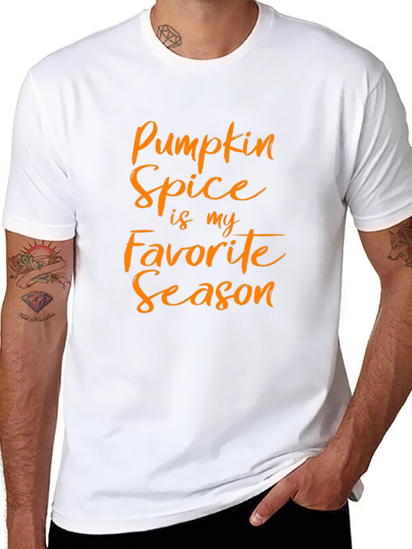 Pumpkin Spice Season Tee - Black Graphic T-Shirt