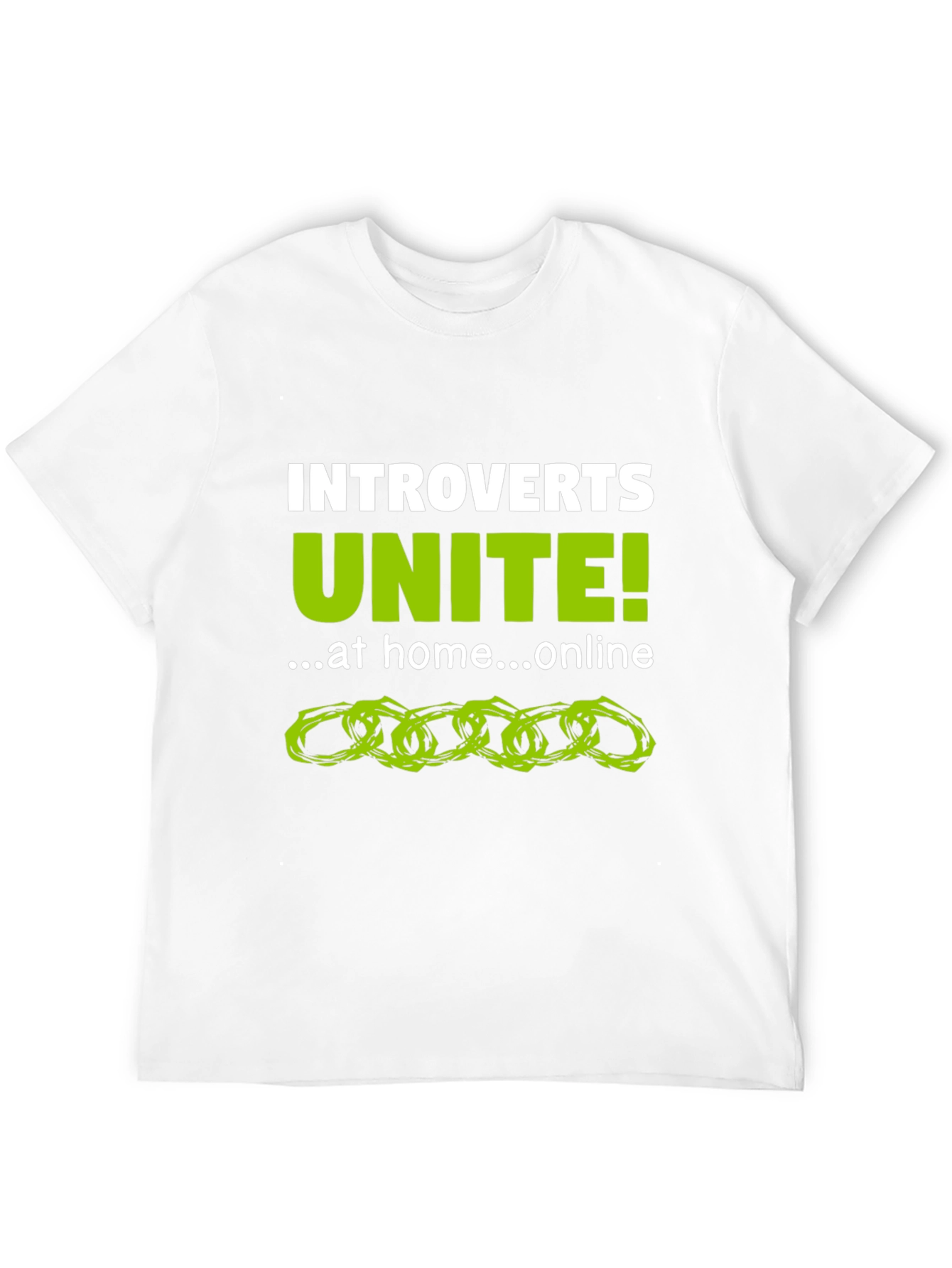 Introvert Unite! Black Graphic Tee