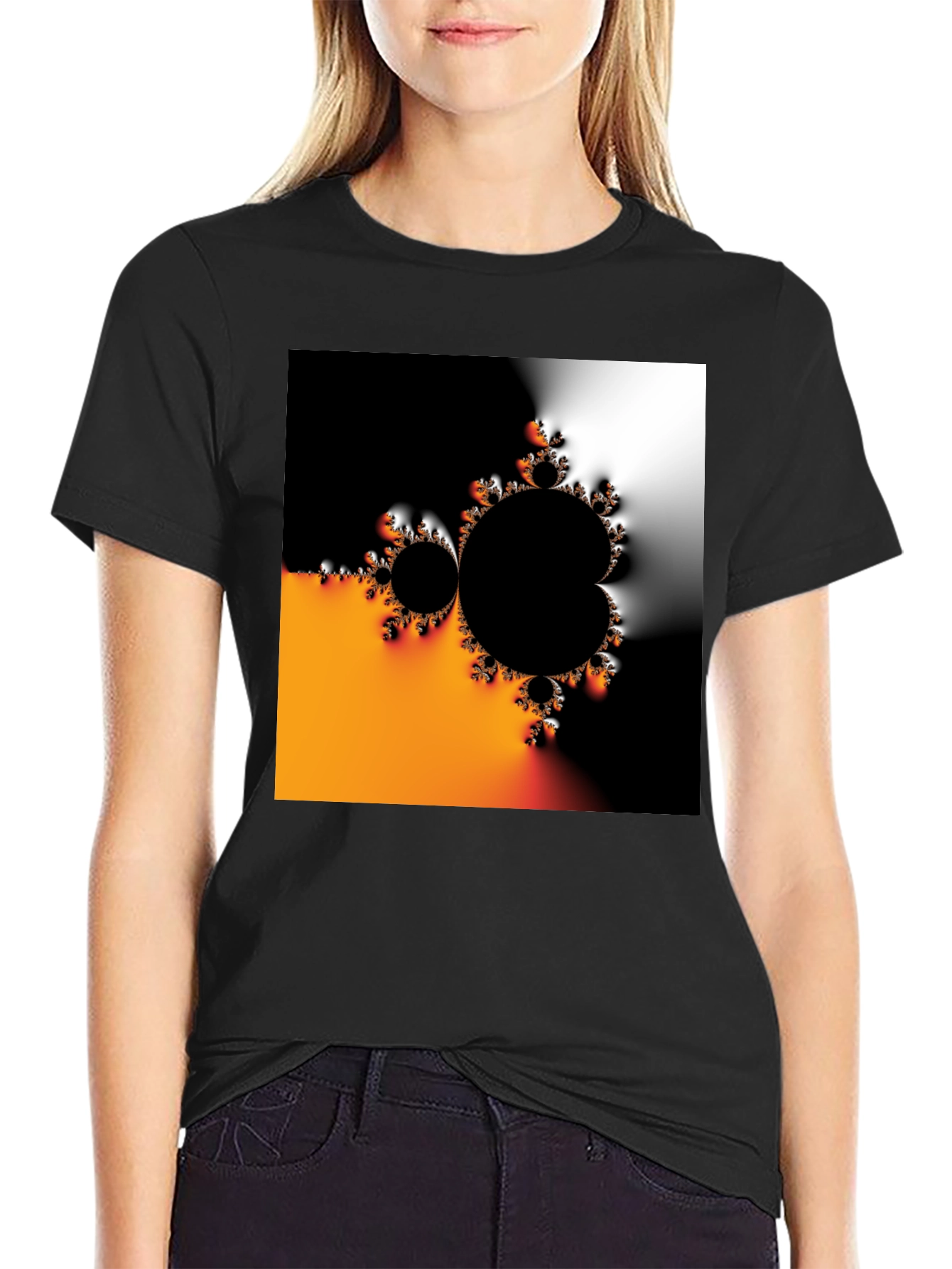 Abstract Design Tee - Black Graphic T-Shirt