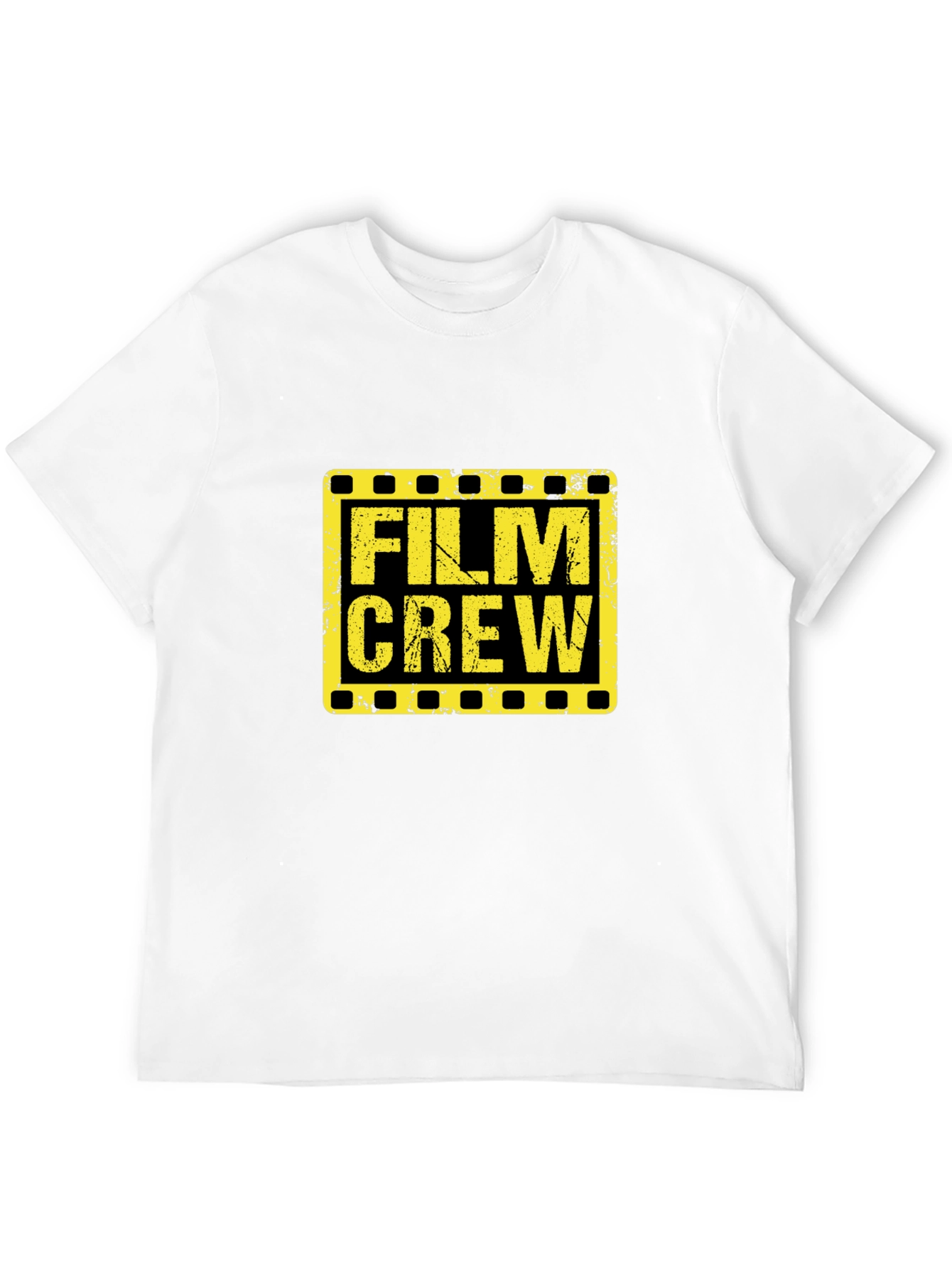 Film Crew Graphic Tee - Black Cotton T-Shirt