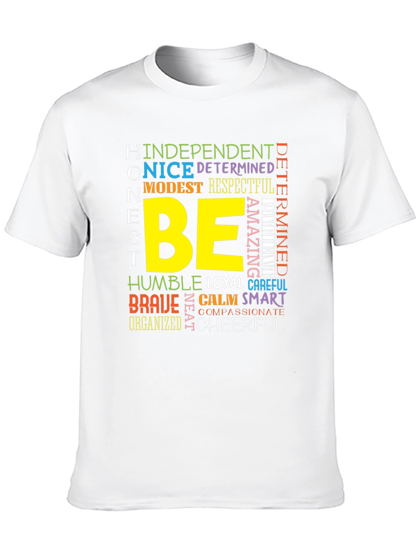 Be Kind T-Shirt: Positive Word Art Graphic Tee