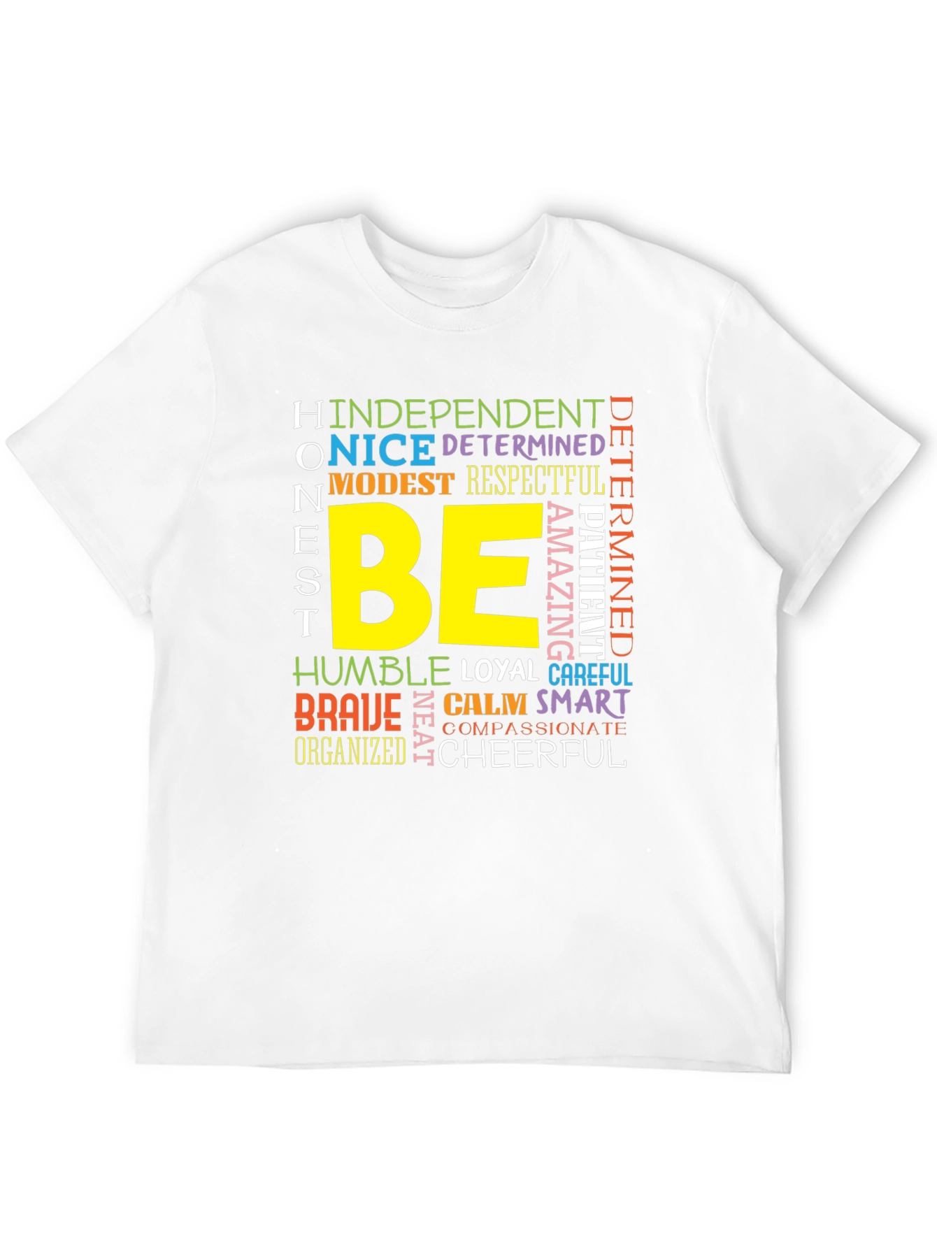 Be Kind T-Shirt: Positive Word Art Graphic Tee