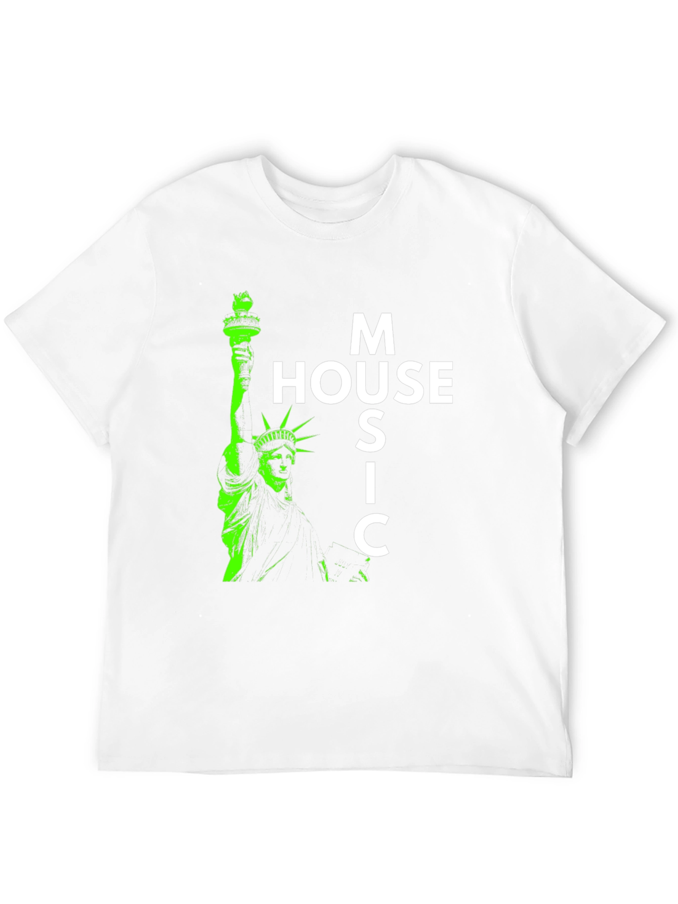 House Music Statue of Liberty Graphic Tee