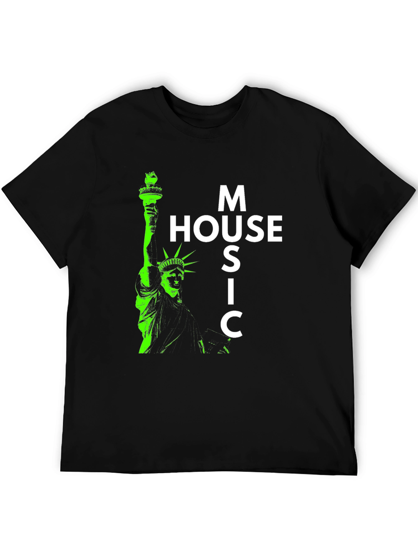 House Music Statue of Liberty Graphic Tee