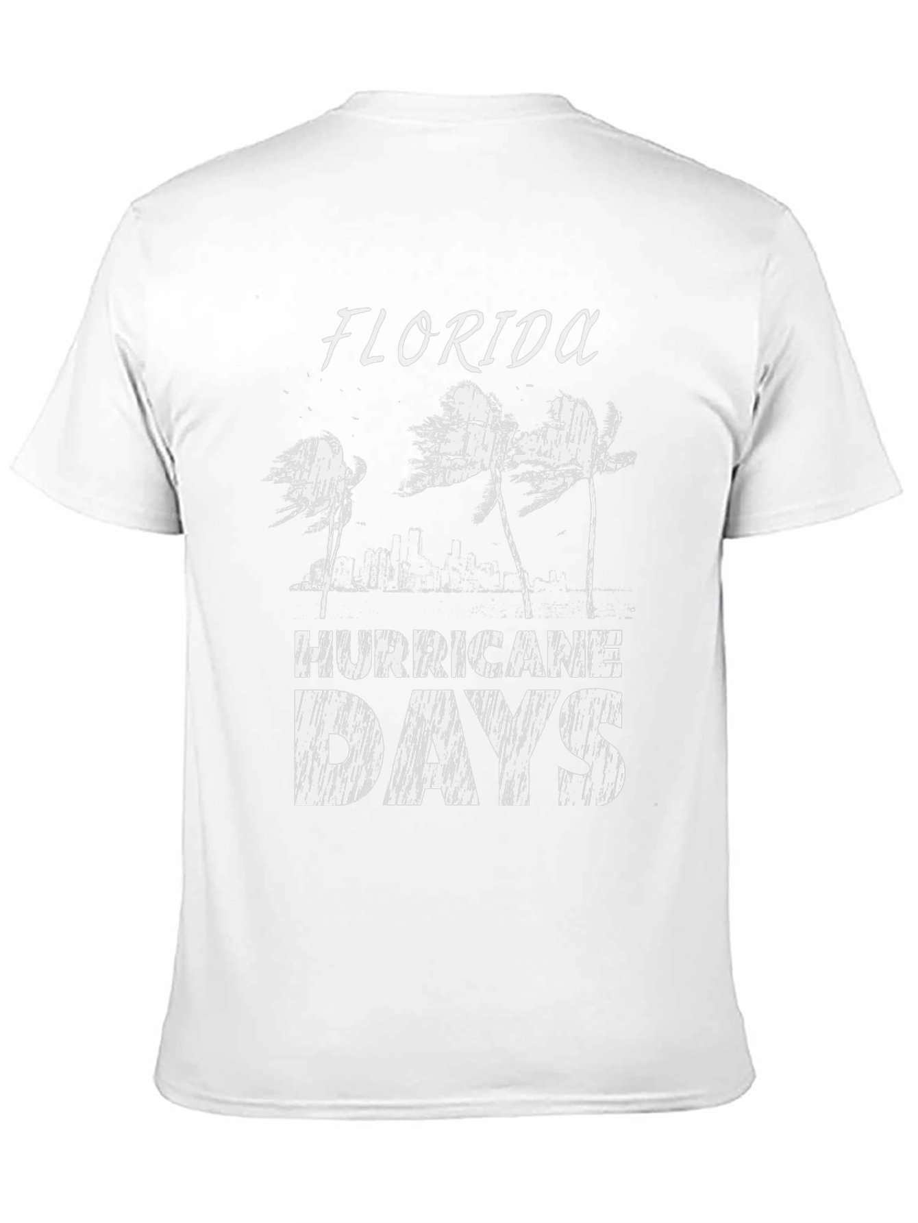Florida Hurricane Days Black T-Shirt