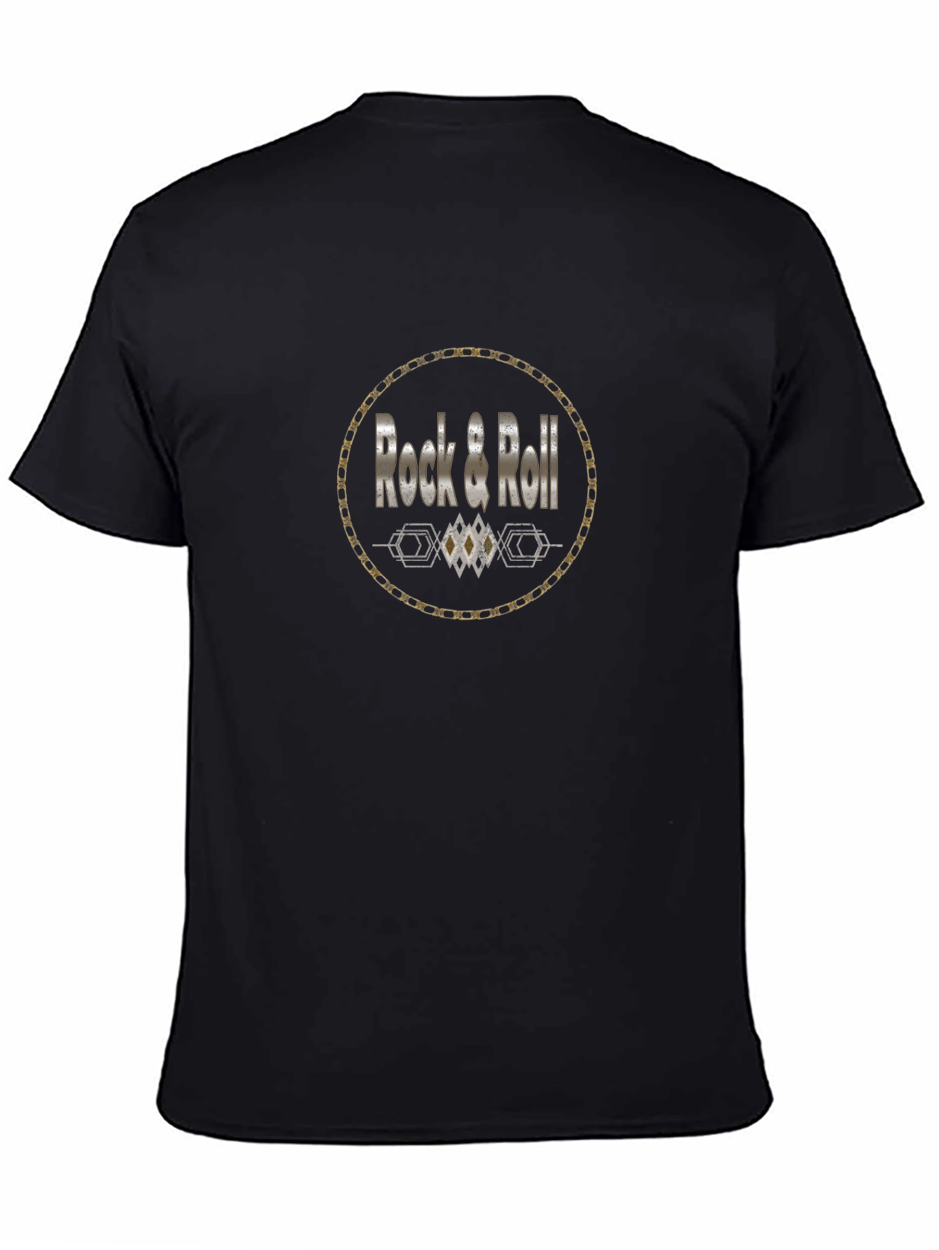Rock & Roll Graphic Tee - Classic Black T-Shirt