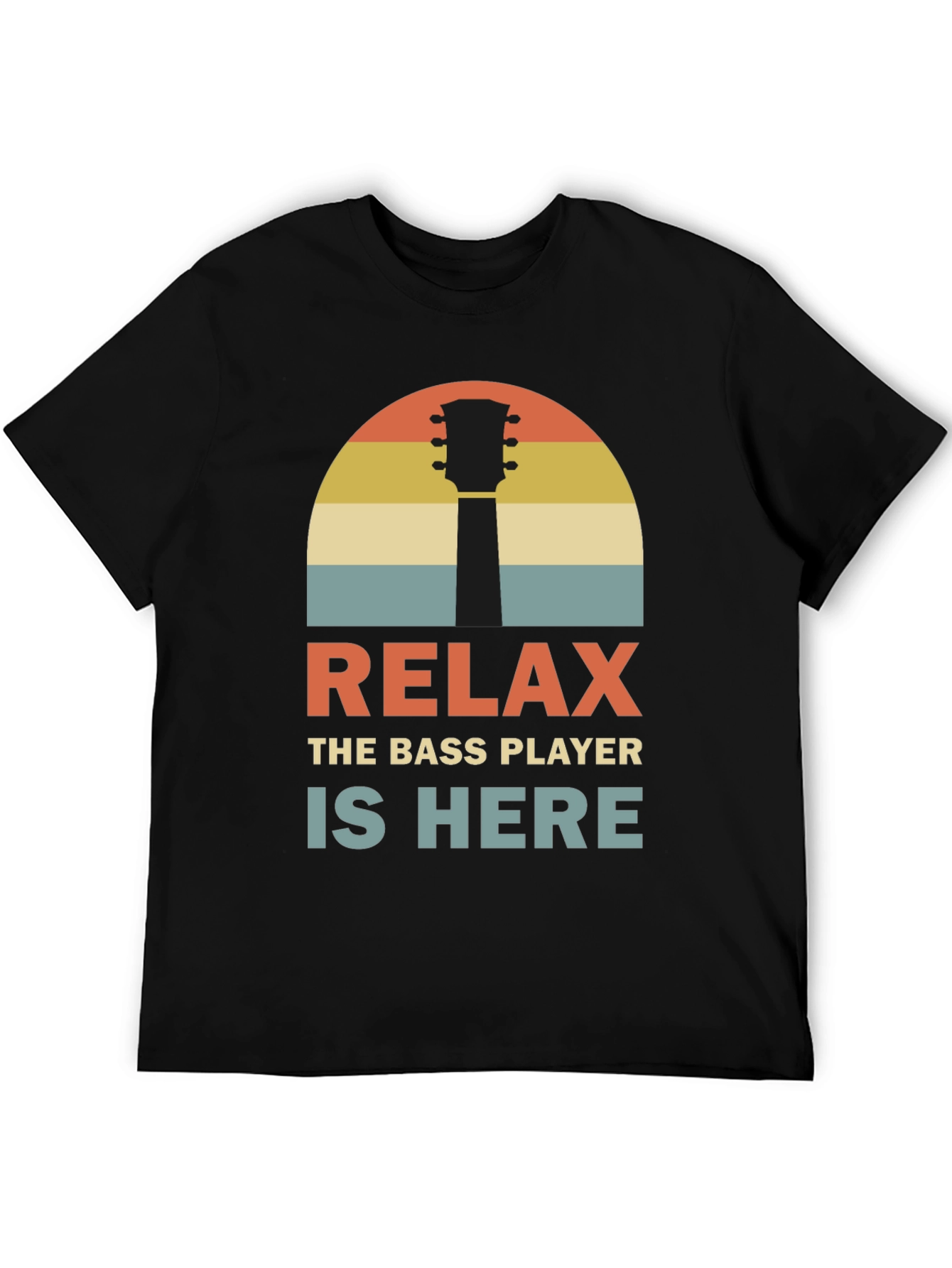 Relax Bass Player Retro Graphic Tee