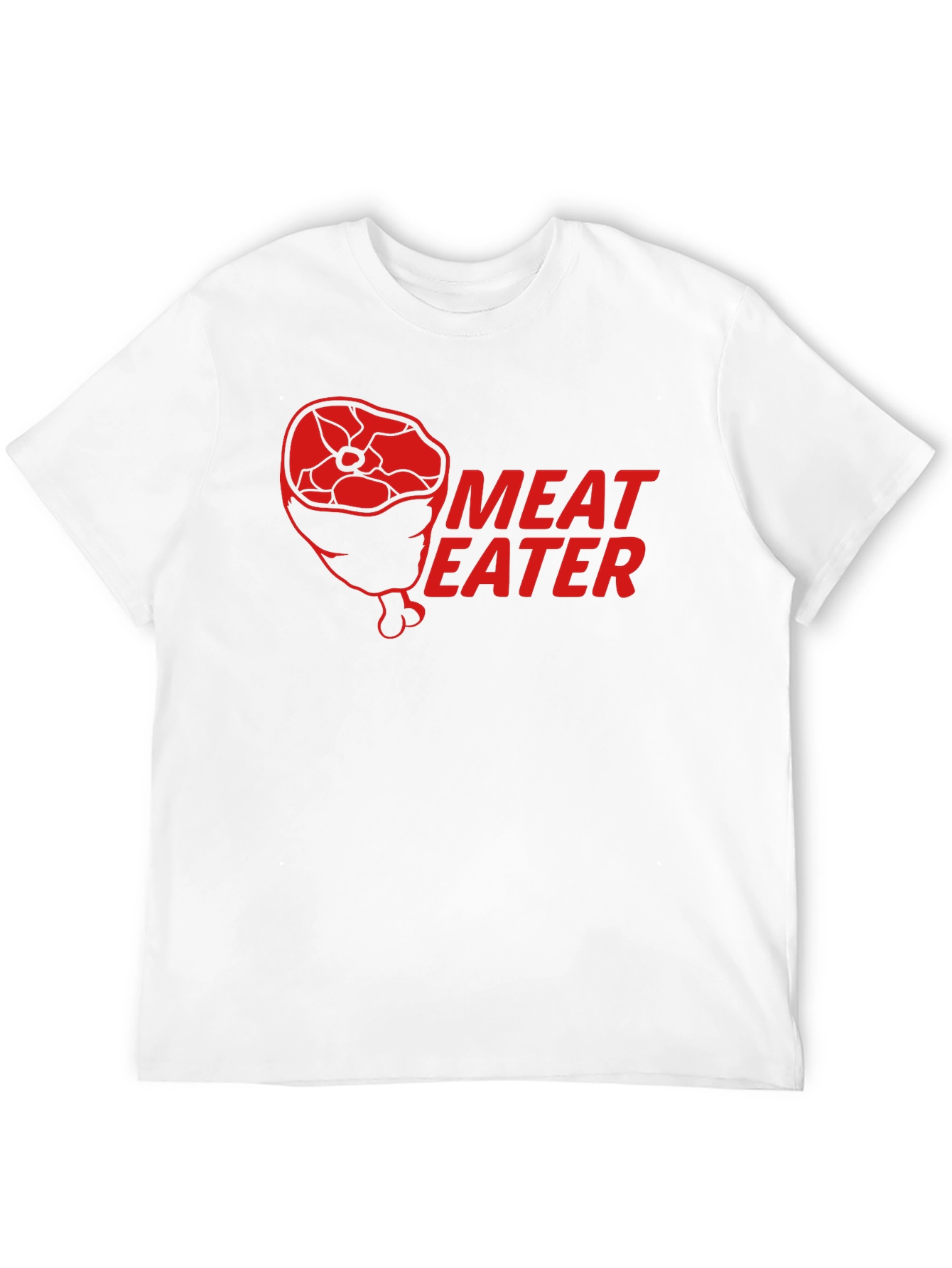 Meat Eater Graphic Print Black T-Shirt