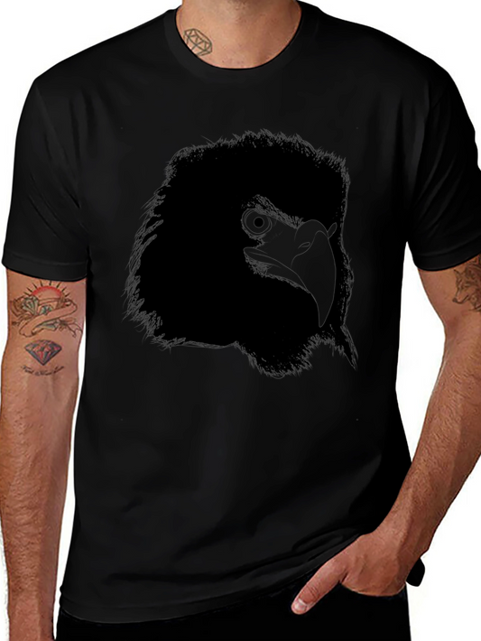 Black Bird Graphic Tee - Mens Stylish Casual Top