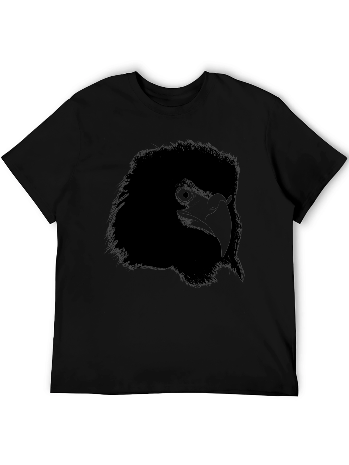 Black Bird Graphic Tee - Mens Stylish Casual Top