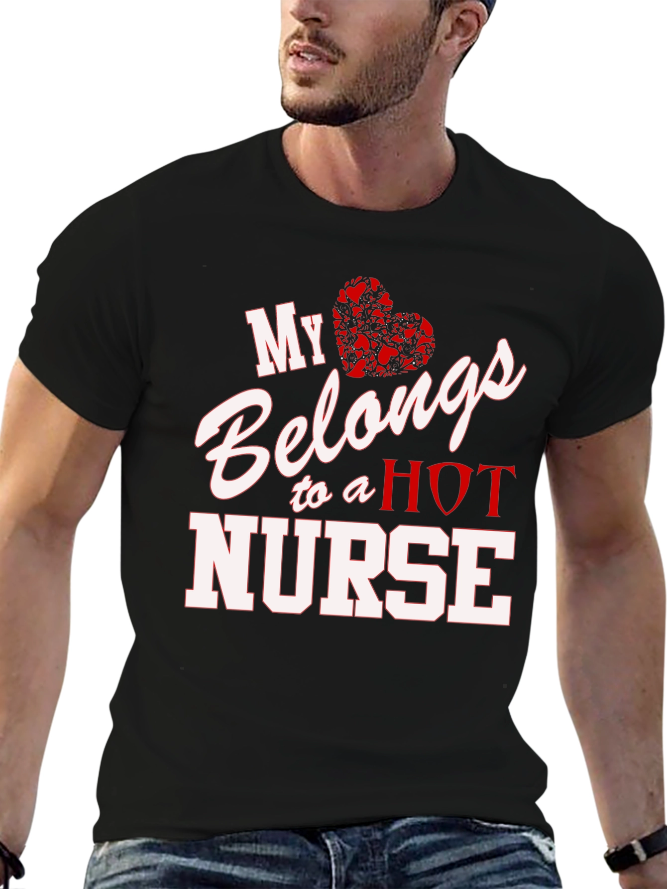 My Heart Belongs To A Hot Nurse T-Shirt