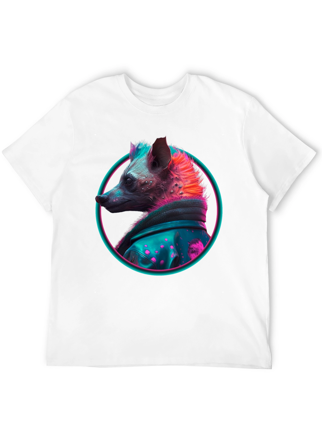 Neon Hyena T-Shirt - Cool Animal Design