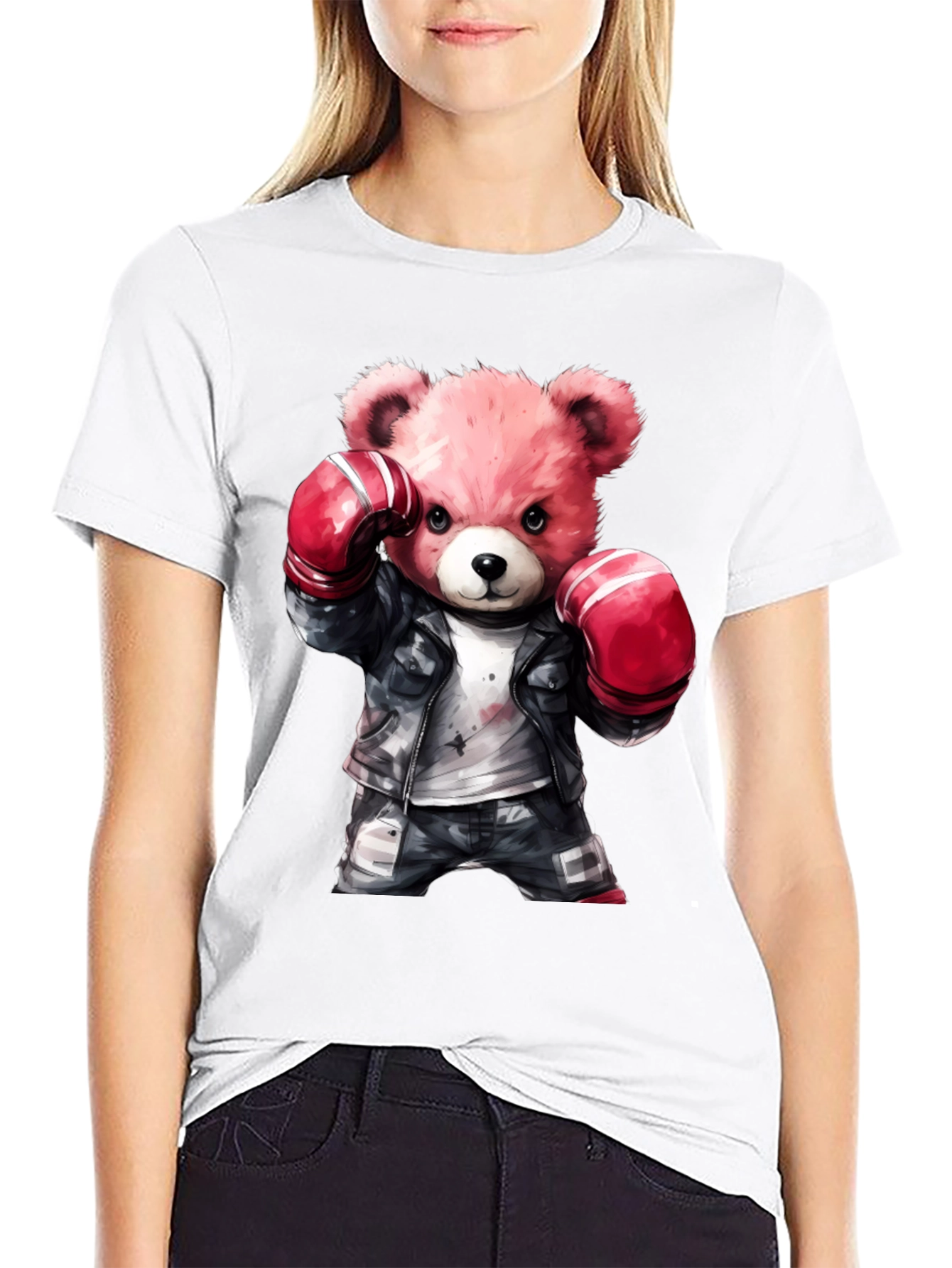 Boxing Bear Graphic Tee - Punchy Style
