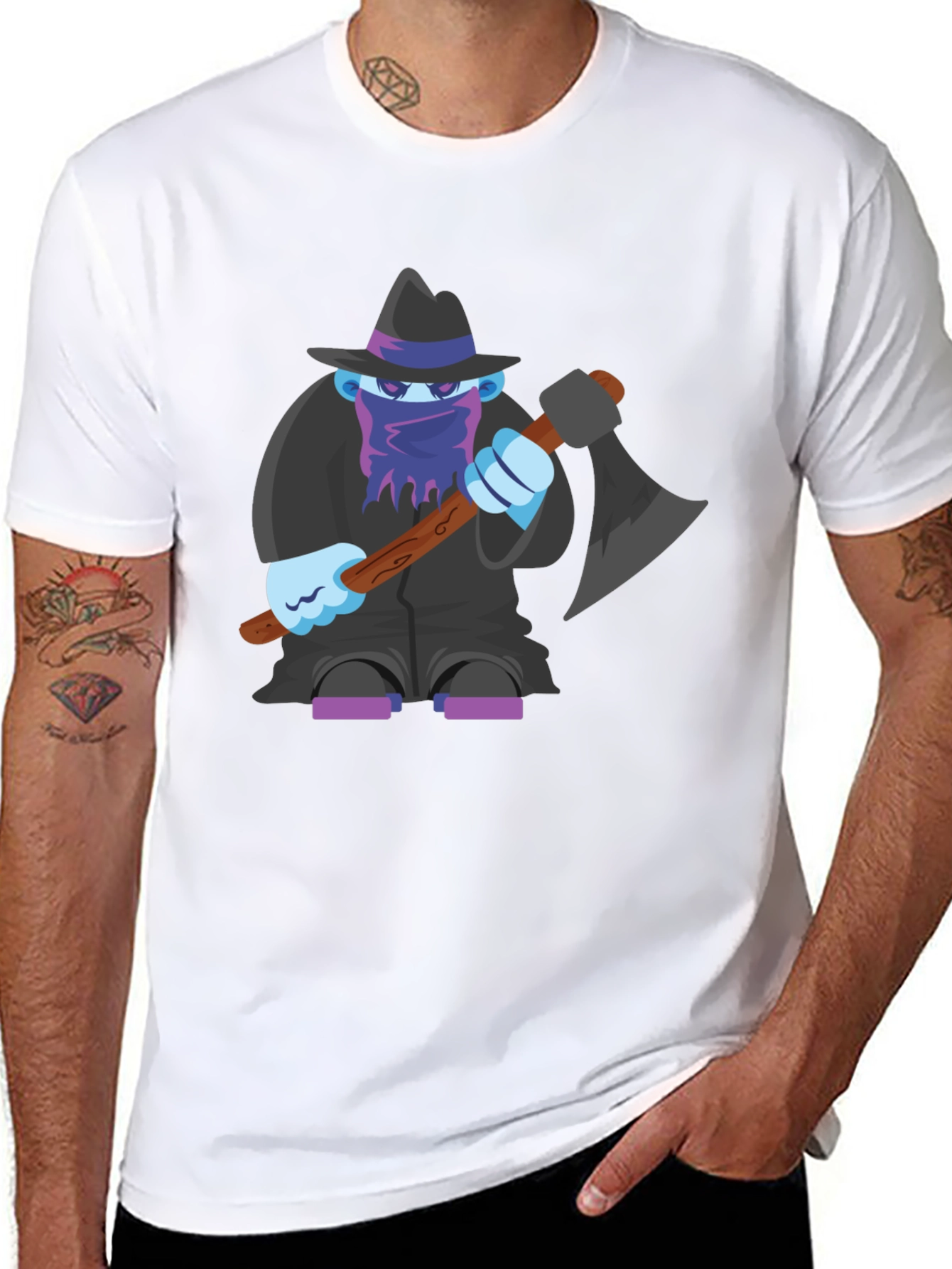 Axe Monster Graphic T-Shirt