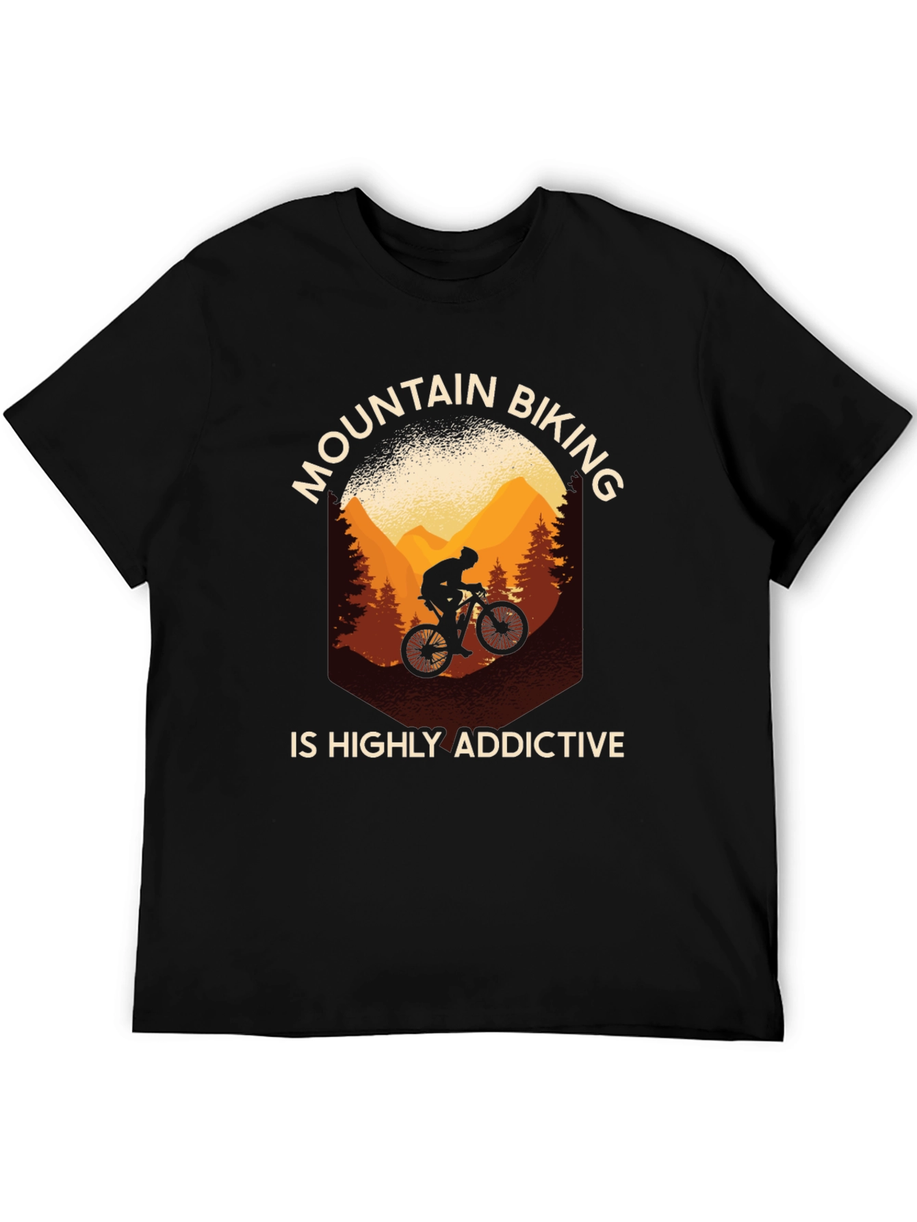 Mountain Biking Addictive Graphic Tee