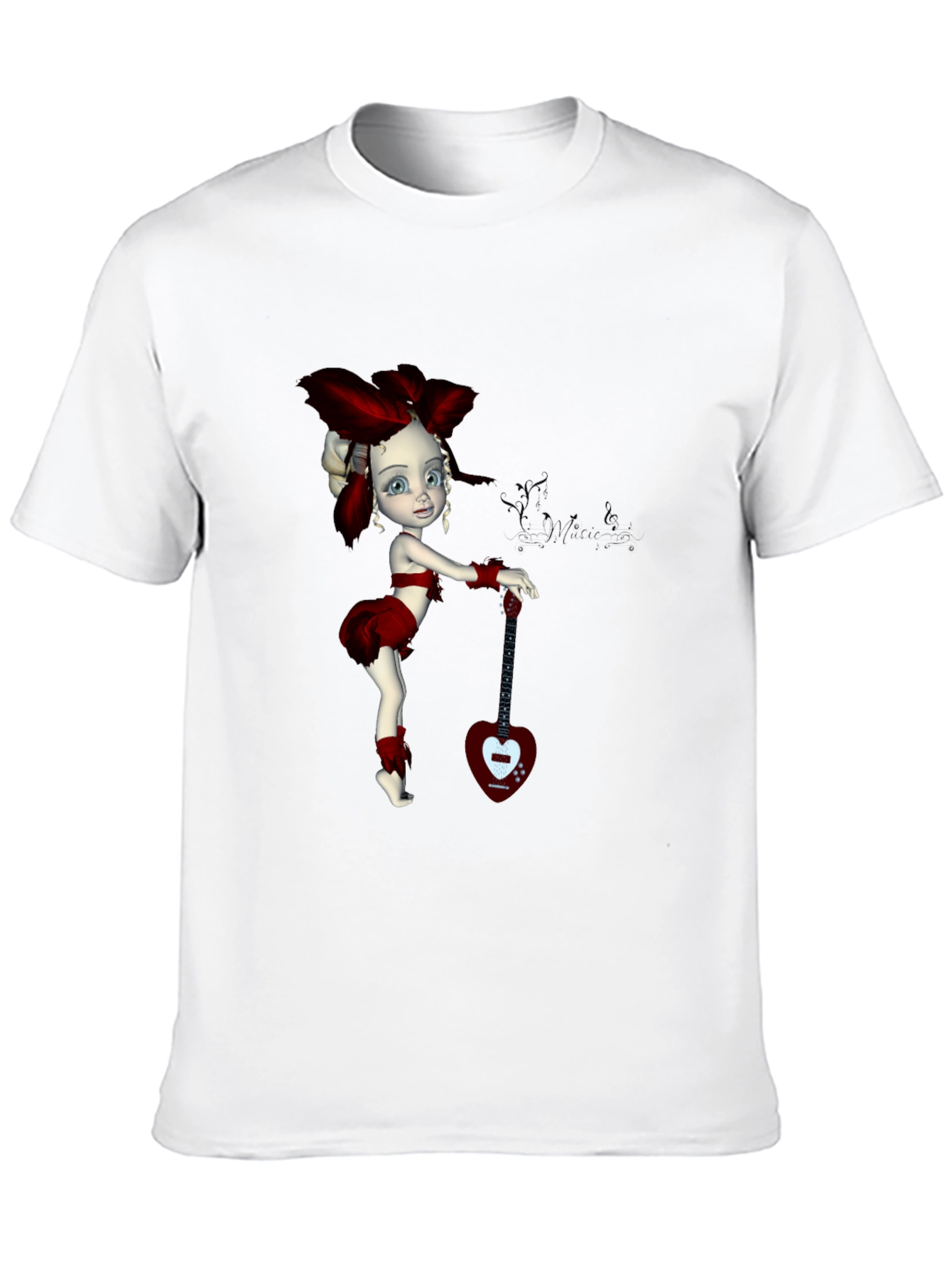 Whimsical Pixie Guitar T-Shirt