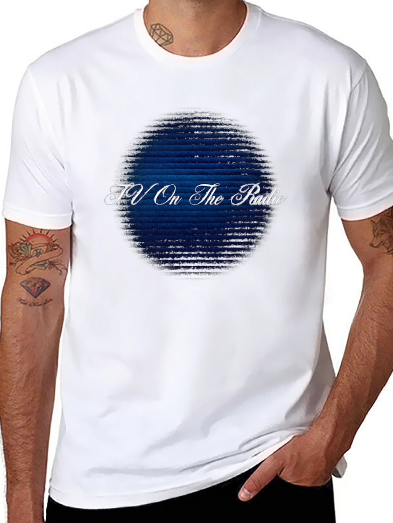 TV On The Radio Graphic Print Black T-Shirt