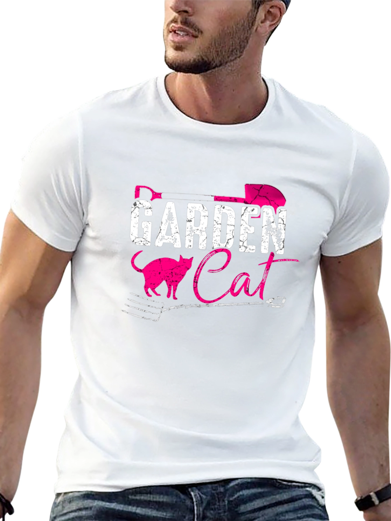 Garden Cat T-Shirt: Gardening Humor