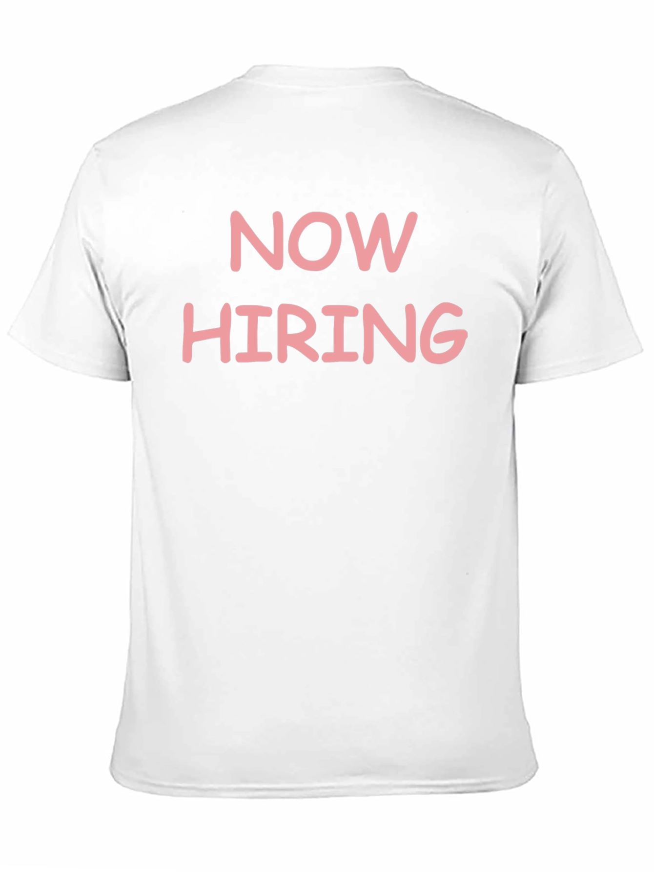 Now Hiring Graphic T-Shirt - Black Casual Tee