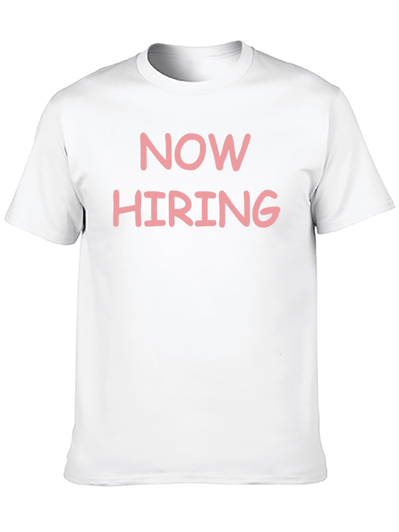 Now Hiring Graphic T-Shirt - Black Casual Tee
