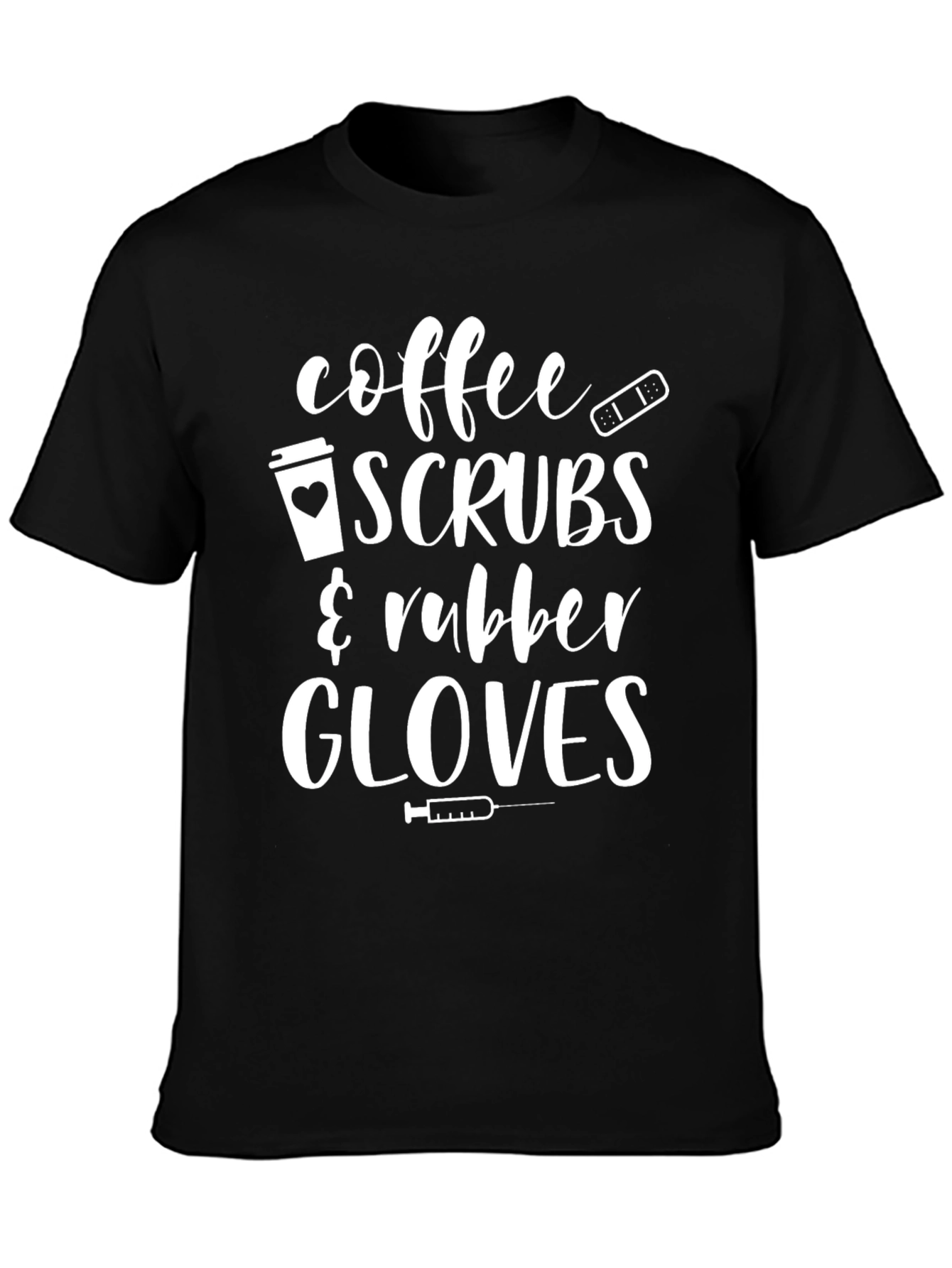 Coffee Scrubs & Rubber Gloves Graphic T-Shirt