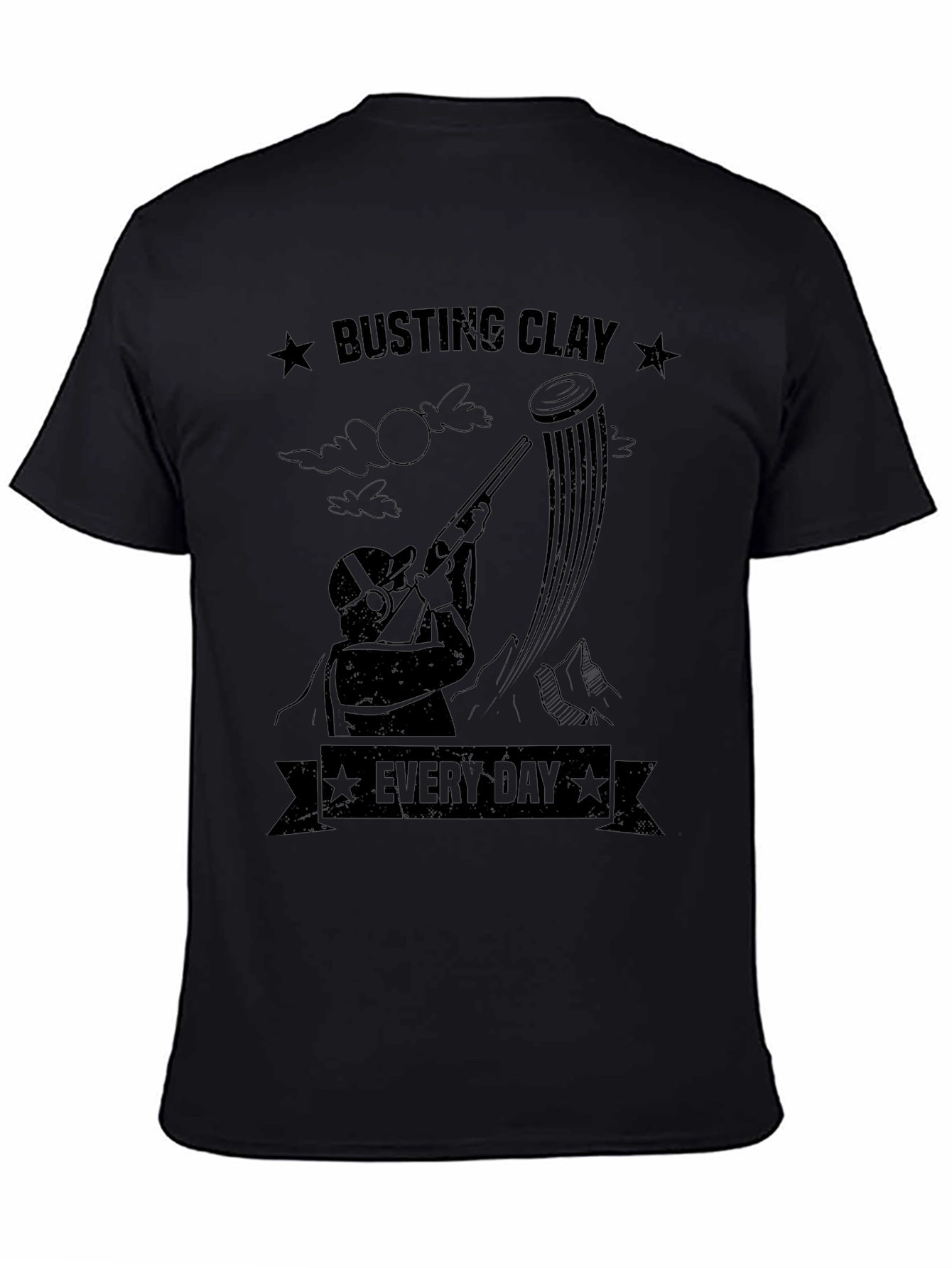 Busting Clay Every Day Graphic Tee - Black