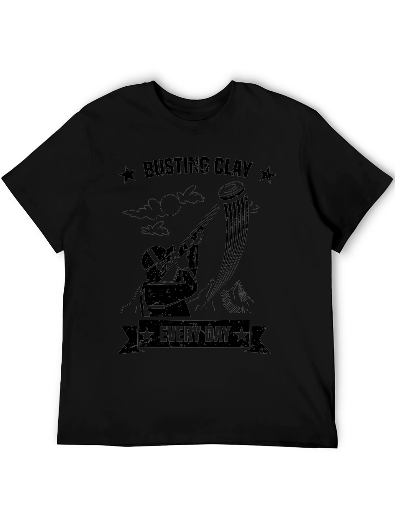 Busting Clay Every Day Graphic Tee - Black