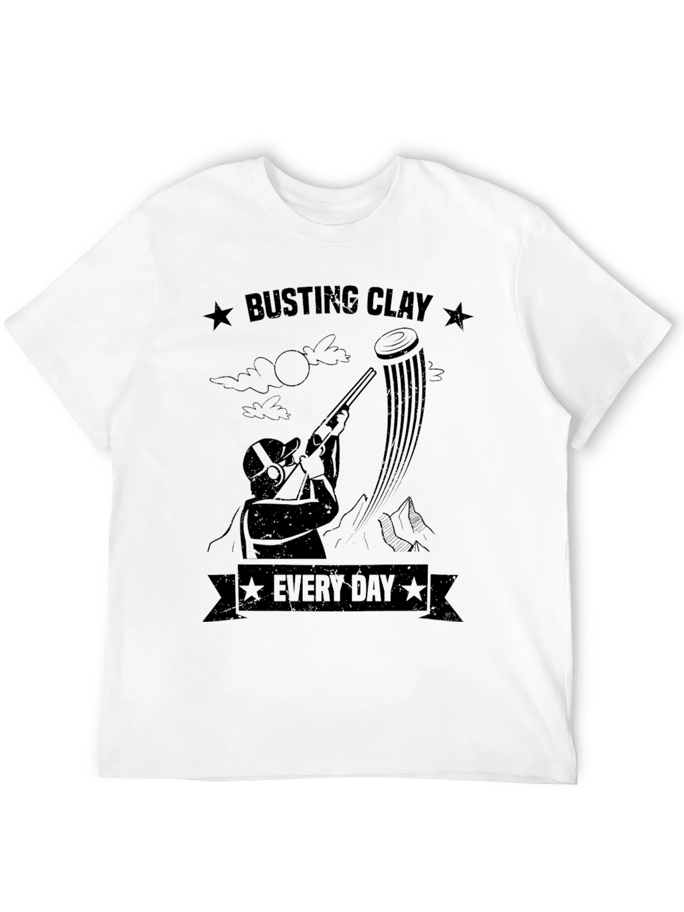 Busting Clay Every Day Graphic Tee - Black