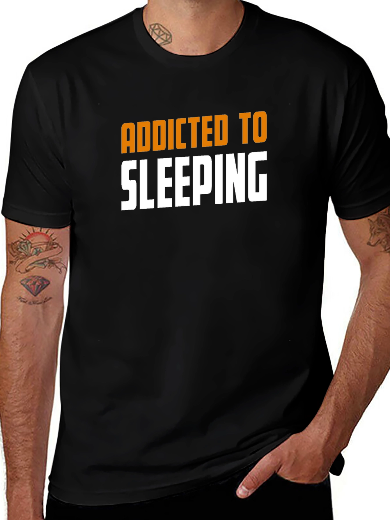 Addicted to Sleeping T-Shirt - Funny Novelty Tee