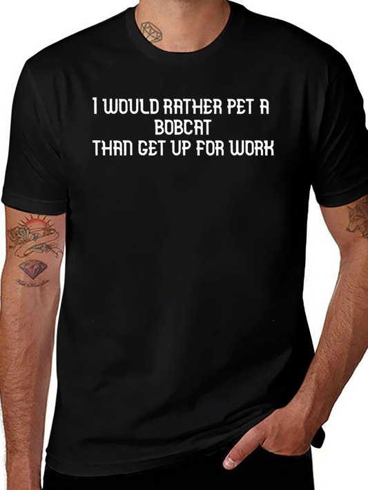 Funny Bobcat Petting T-Shirt