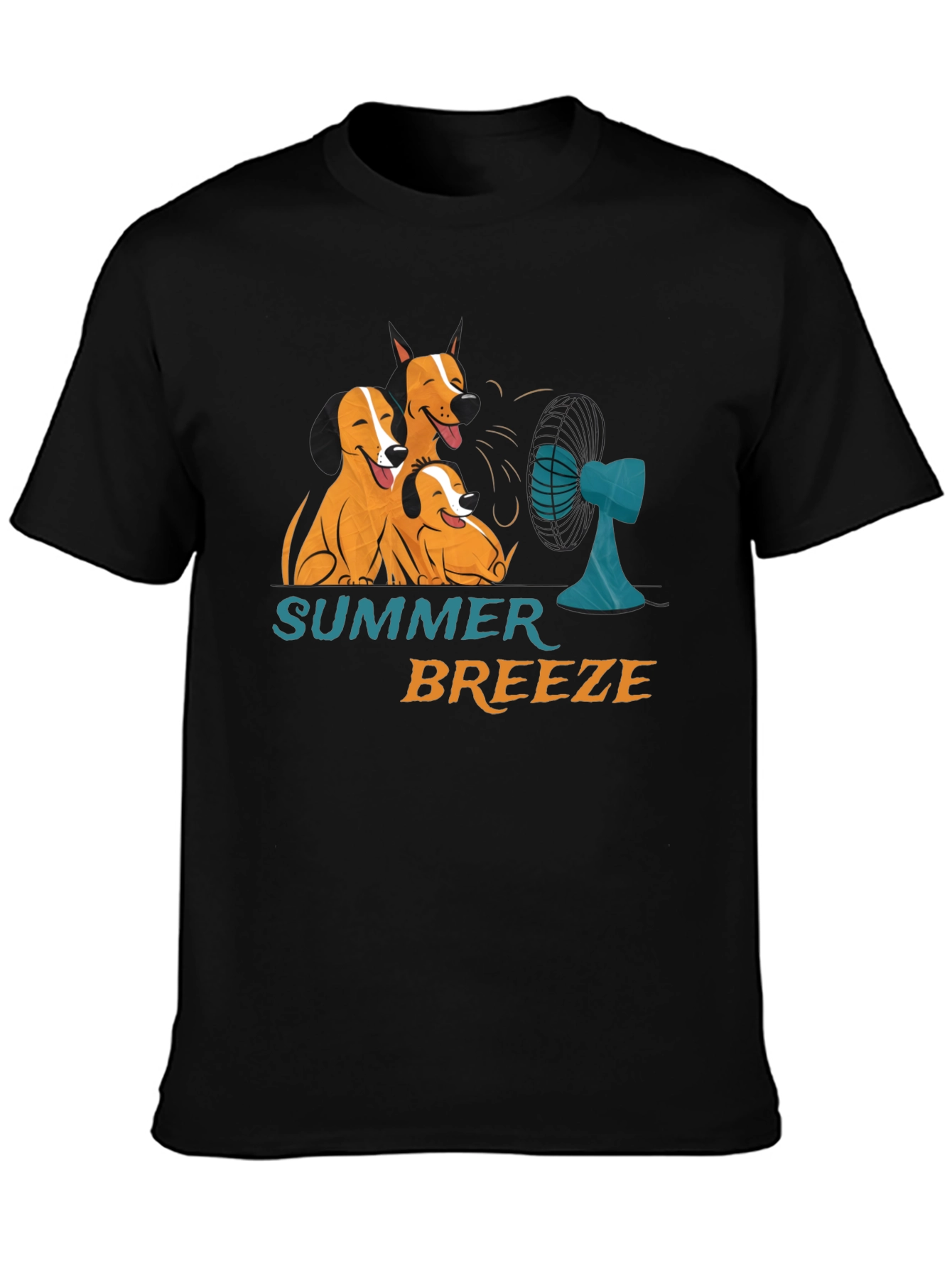Summer Breeze Dog Graphic T-Shirt